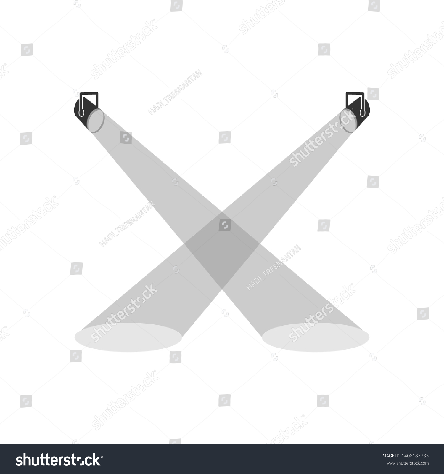 Stage Lighting Icon Spotlight Illustration Simple Stock Vector (Royalty ...