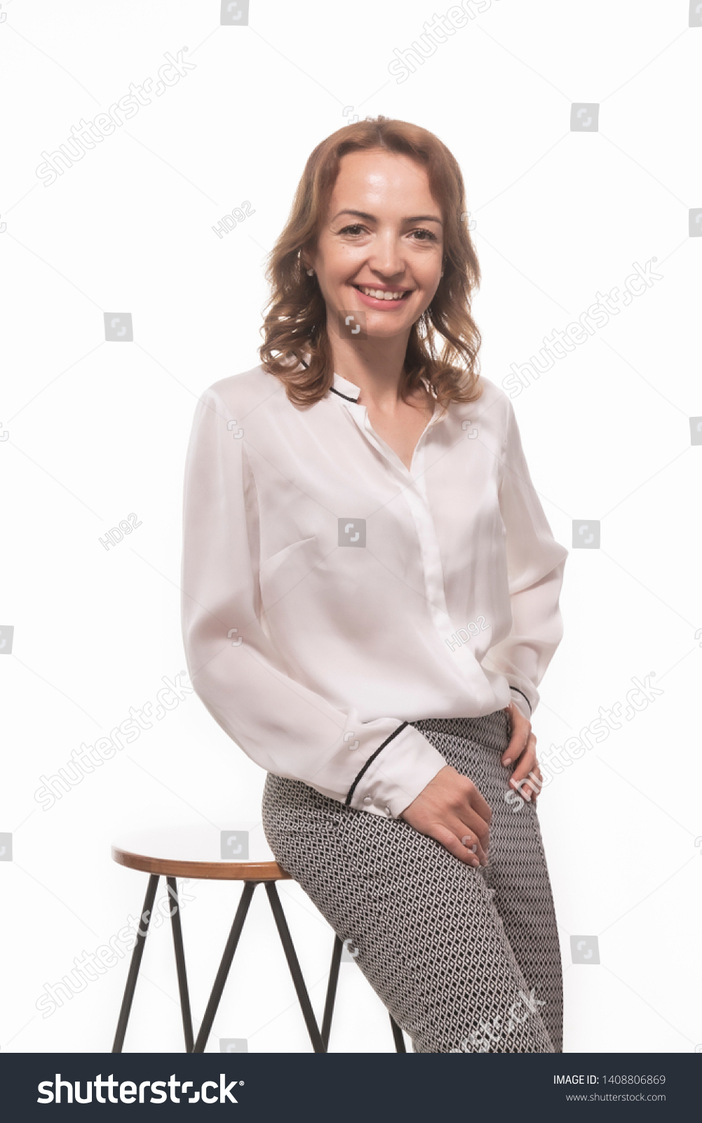 Mature Woman 40 Years Old Stock Photo
