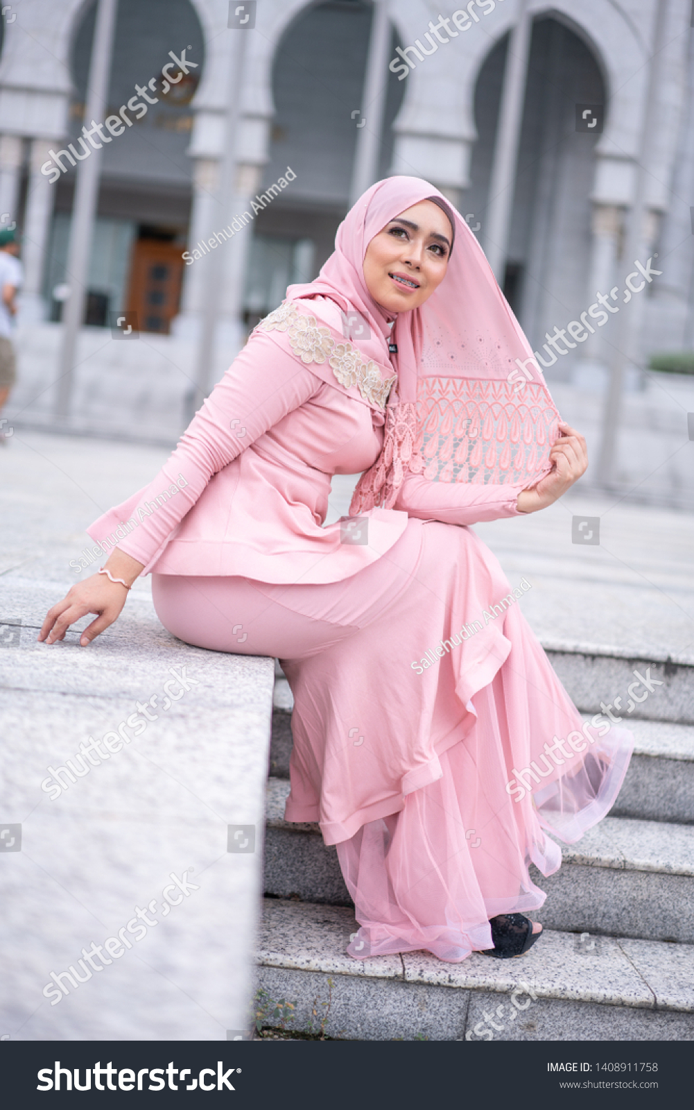 Kajang Malaysia May 2019 Beautiful Model Stock Photo 1408911758 ...