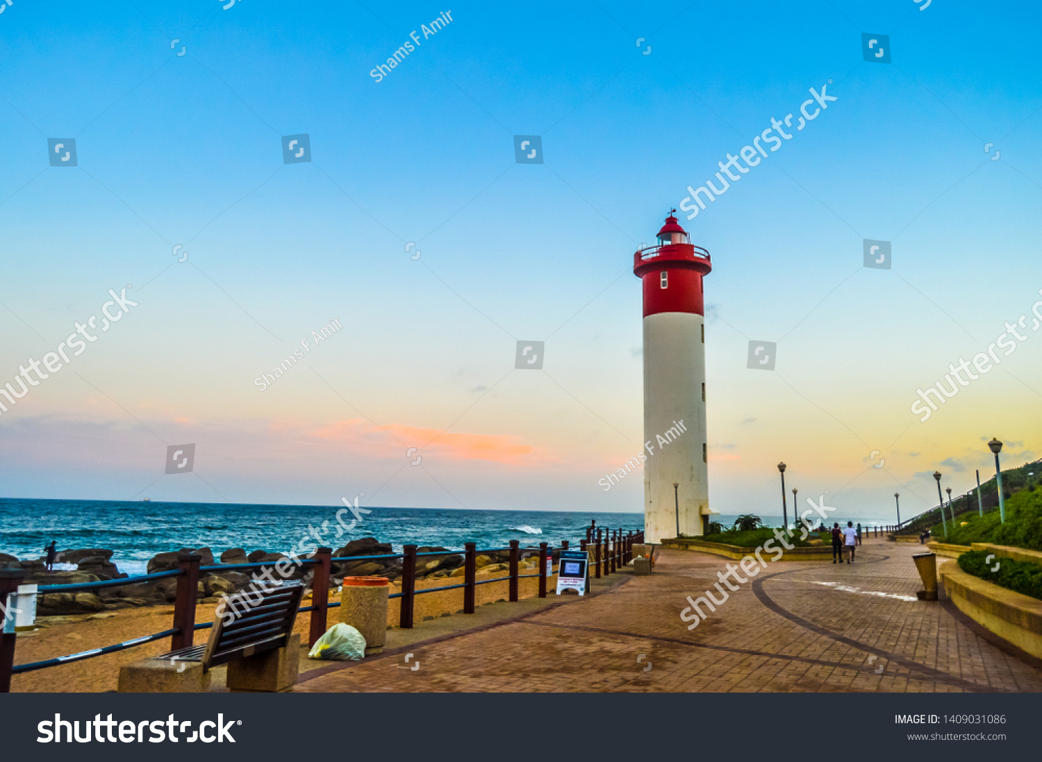 Umhlanga Lighthouse One Worlds Iconic Lighthouses Stock Photo ...