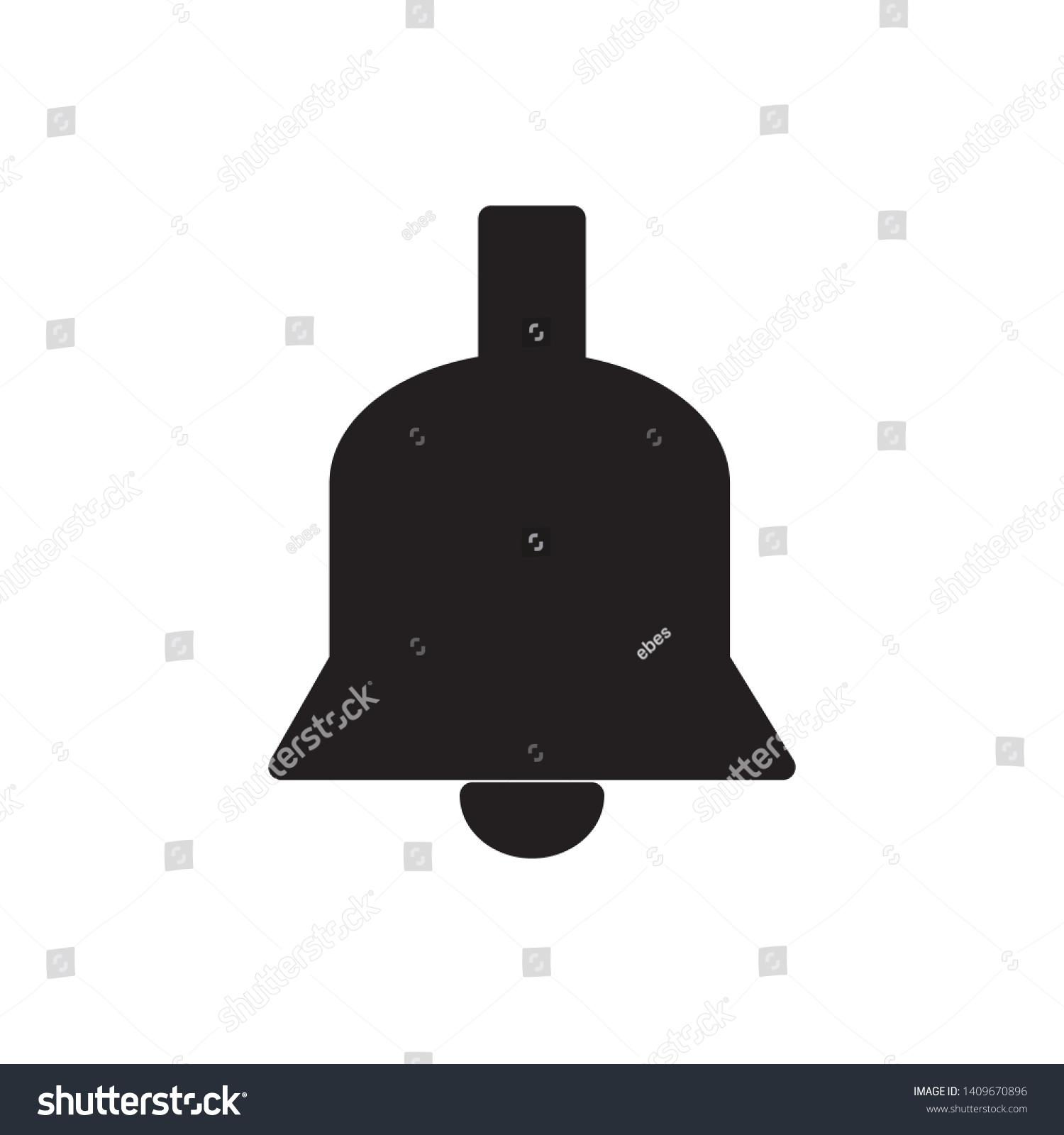 Bell Icon Logo Design Template Stock Vector (royalty Free) 1409670896 