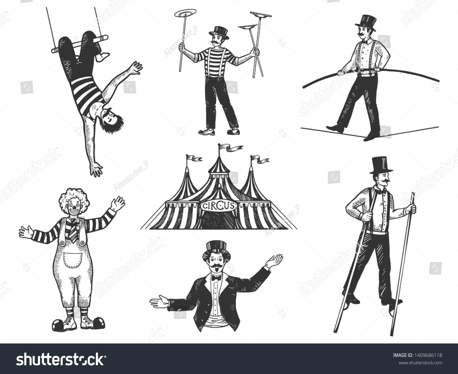 124 Circus Funambulist Images, Stock Photos & Vectors | Shutterstock