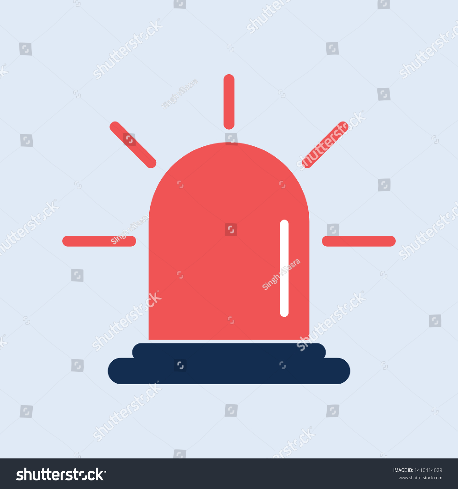 Siren Fire Siren New Trendy Style Stock Vector (Royalty Free ...