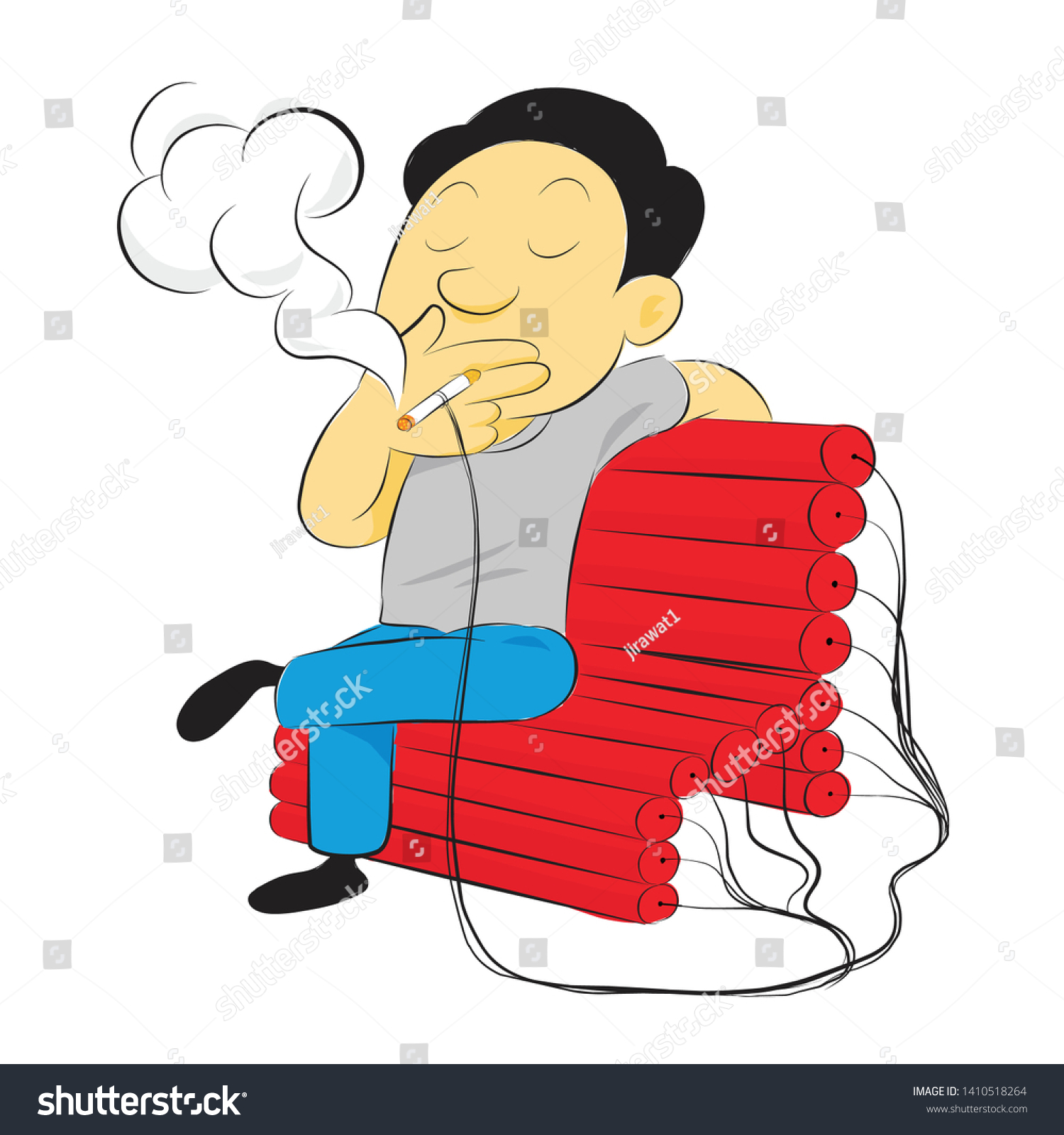 people smoking clipart