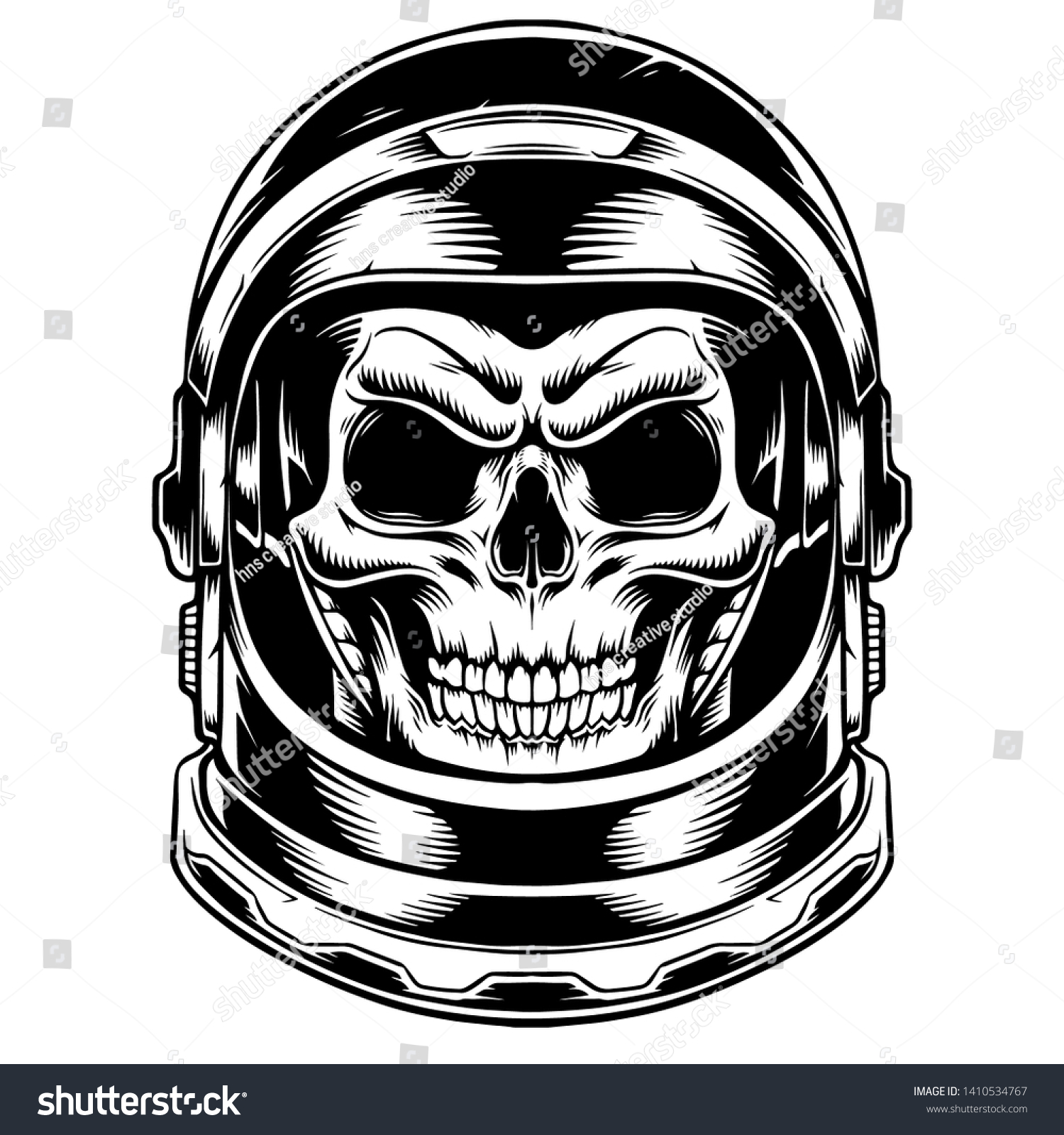 Skull Head Vector Eps Format Stock Vector (Royalty Free) 1410534767 ...