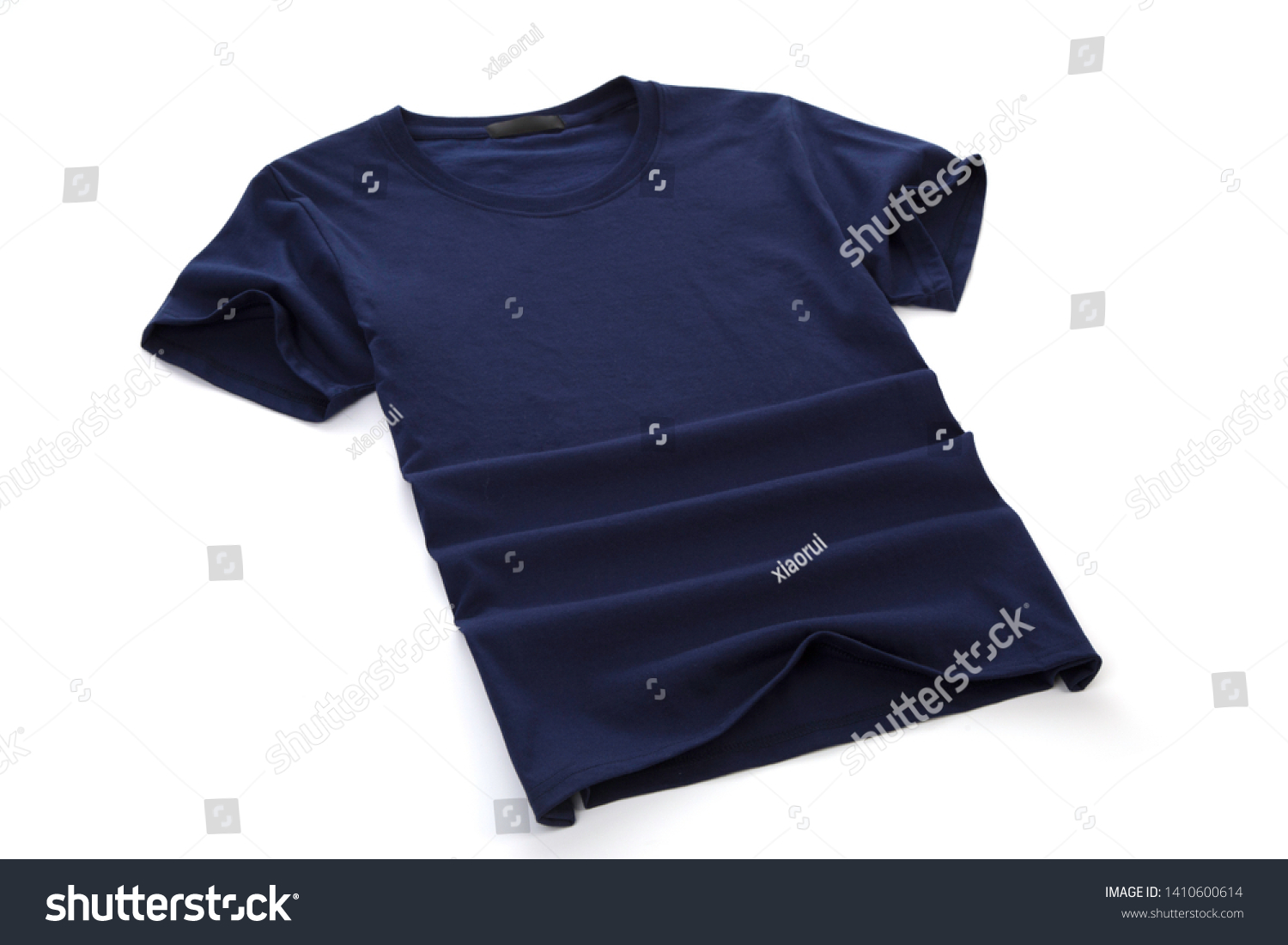 Blue Black Tshirt White Background Stock Photo 1410600614 | Shutterstock