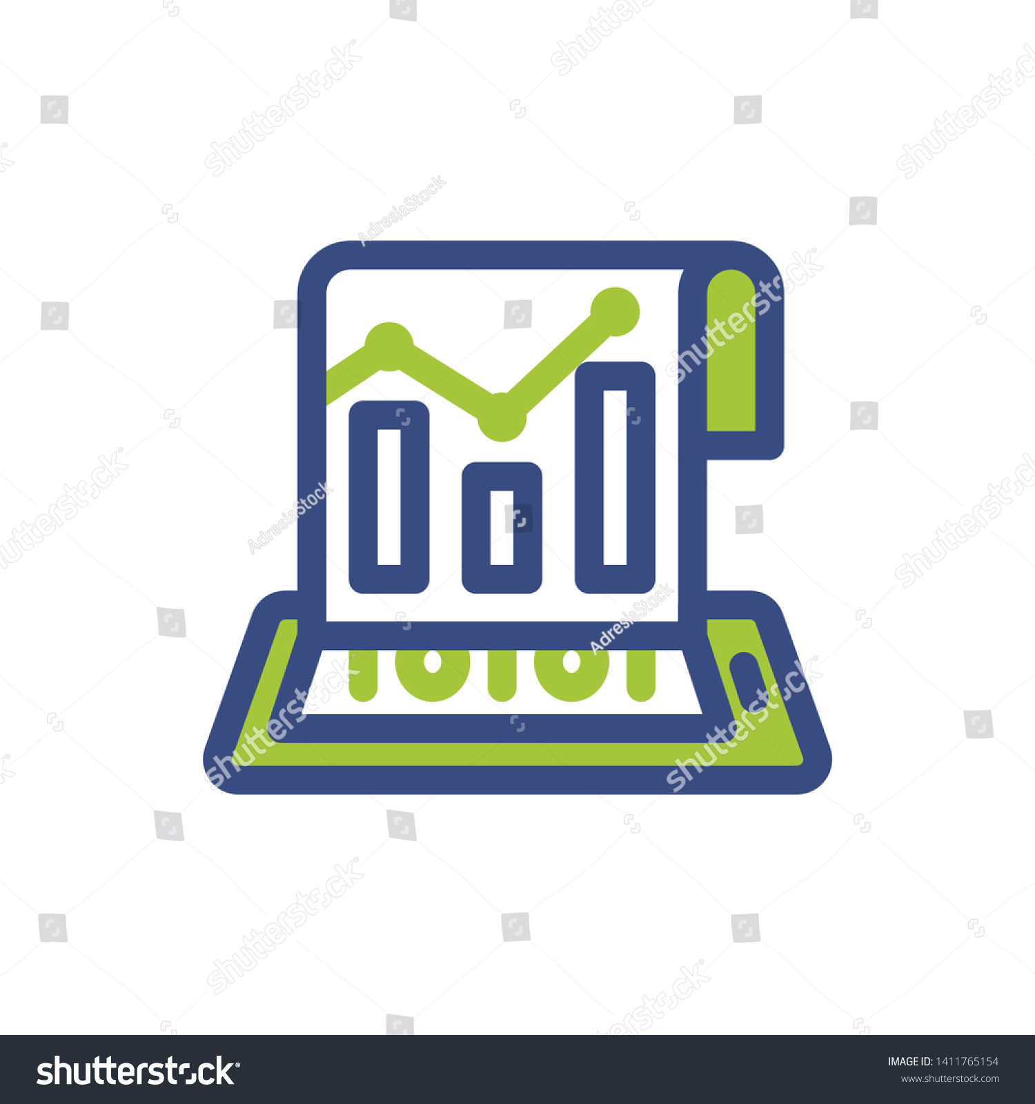 Illustration Icon Concept Extracting Business Report Stock Vector Royalty Free 1411765154 7144