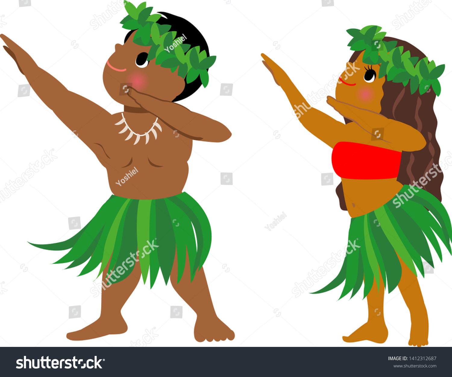 hula man clipart