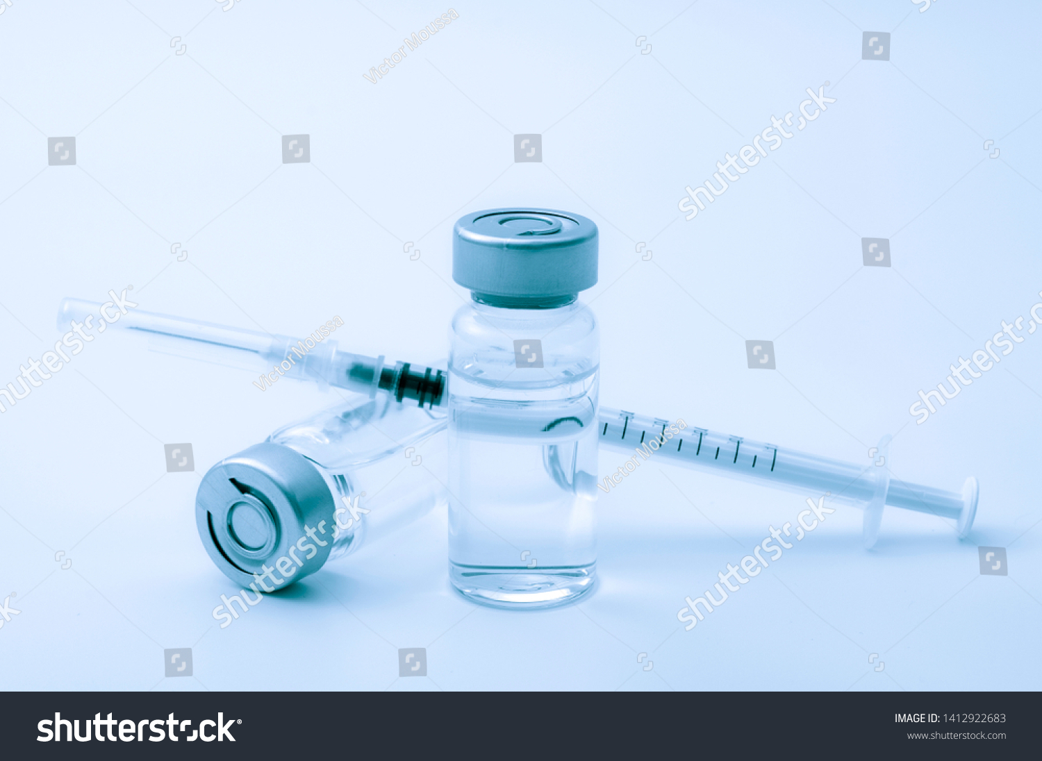 Vaccines Botulinum Toxin Insulin Ampules Concept Stock Photo 1412922683 ...