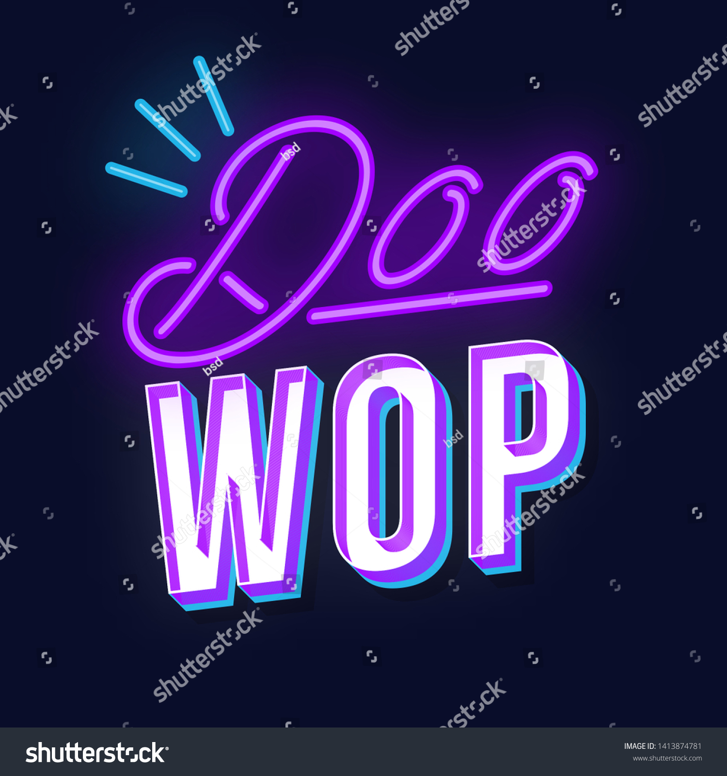 75 Doo wop style Images Stock Photos Vectors Shutterstock