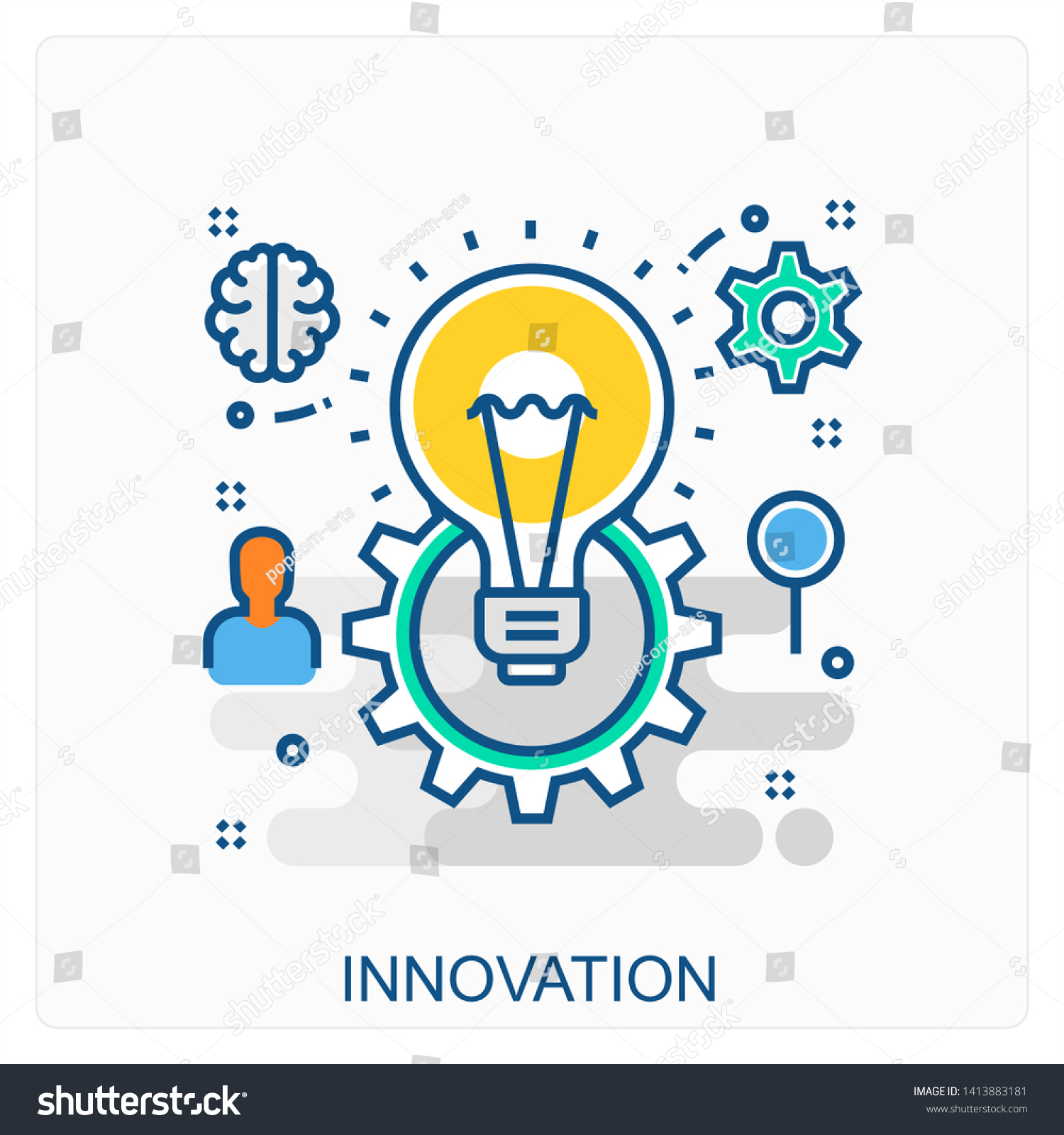 Business Design Innovation Icon Concept Stock Vector (Royalty Free ...