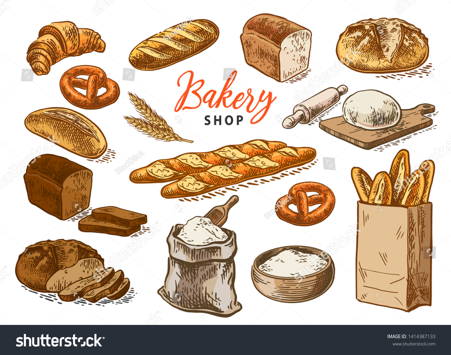 Тематический комплект хлеб