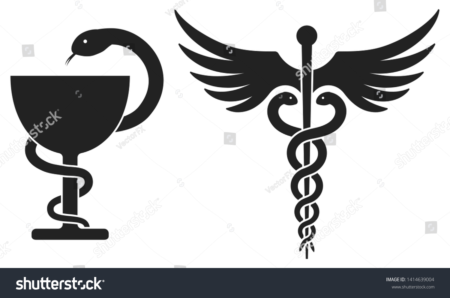Медицинский знак змея и чаша