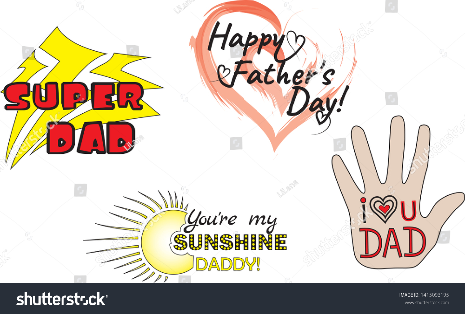 288 PCS Happy Father's Day Labels Stickers for Father's Day Party Supplies Favors,18 Sheets Self Adhesive Tags Stickers for Dad's Birthday Gift Decoration HOWAF Happy Fathers Day Stickers 