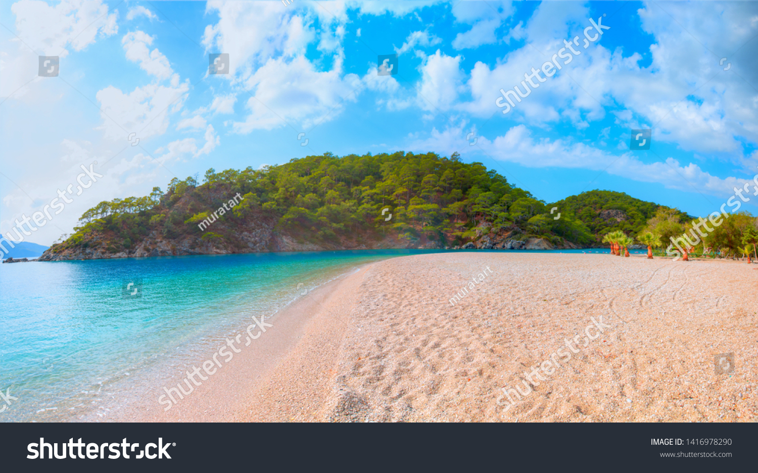 Oludeniz Beach Blue Lagoon Oludeniz Beach Stock Photo 1416978290 ...