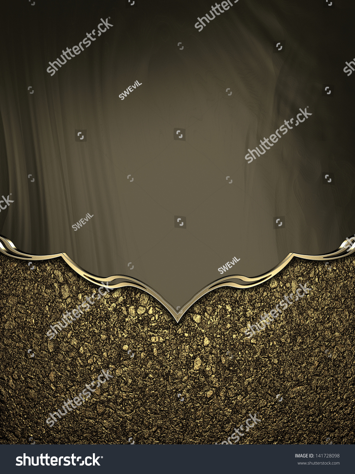 Brown Gold Background Gold Pattern Design Stock Illustration 141728098 ...