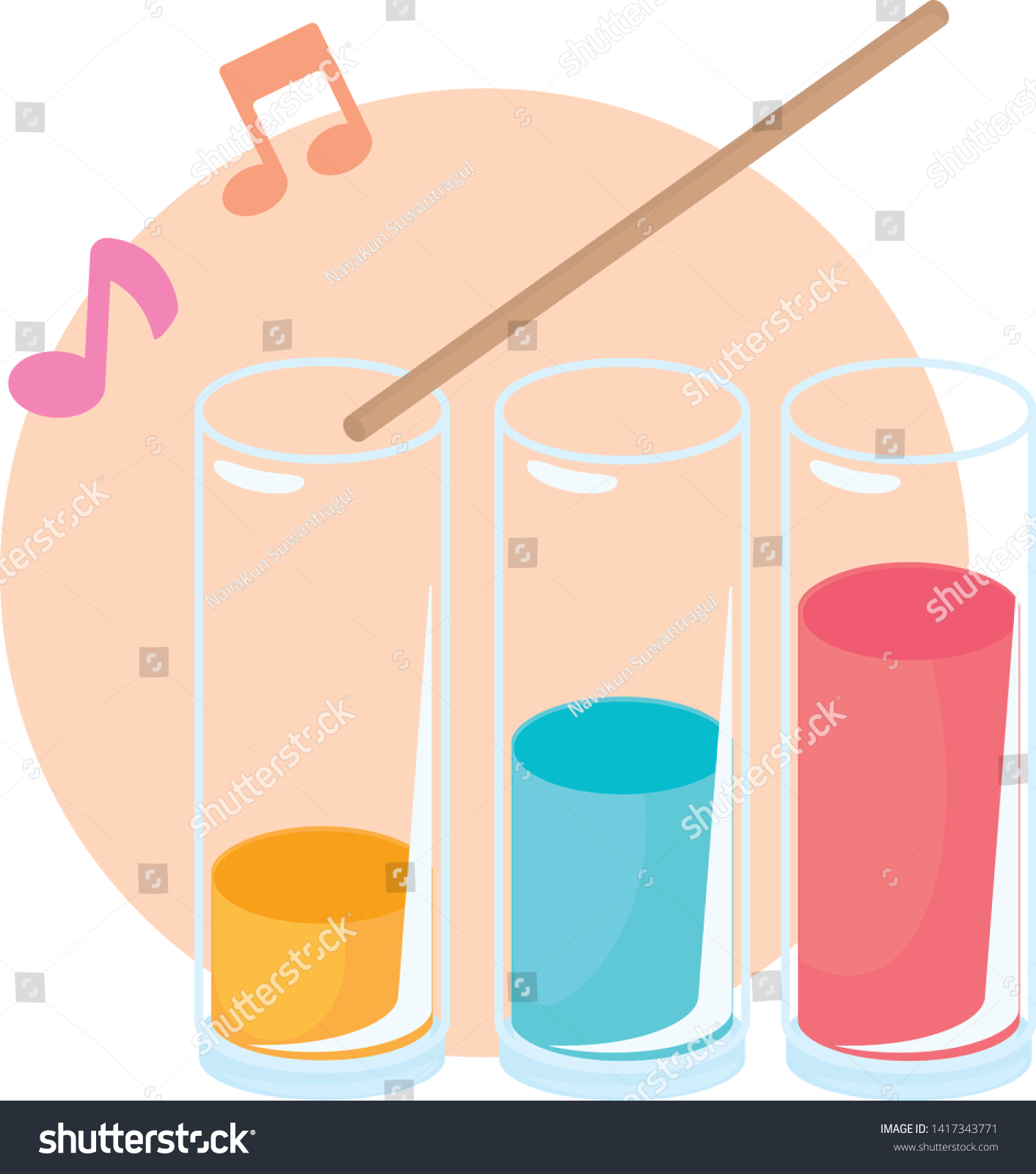 water xylophone science experiment