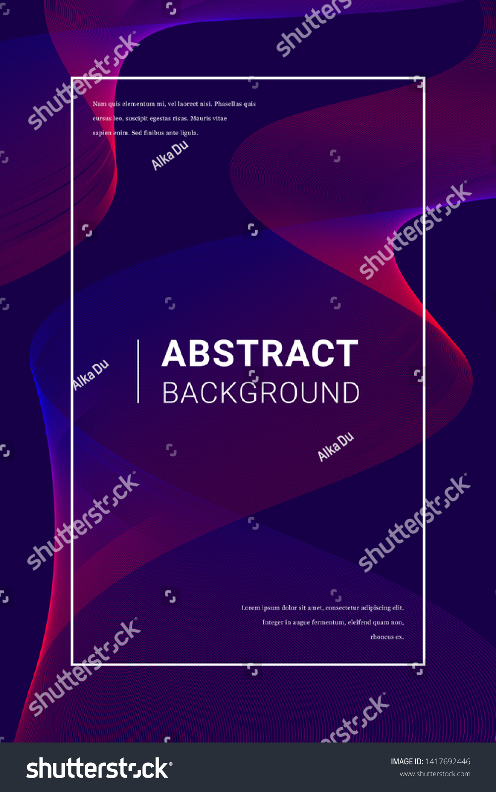 Vector Futuristic Banner Design Red Blue Stock Vector (Royalty Free ...