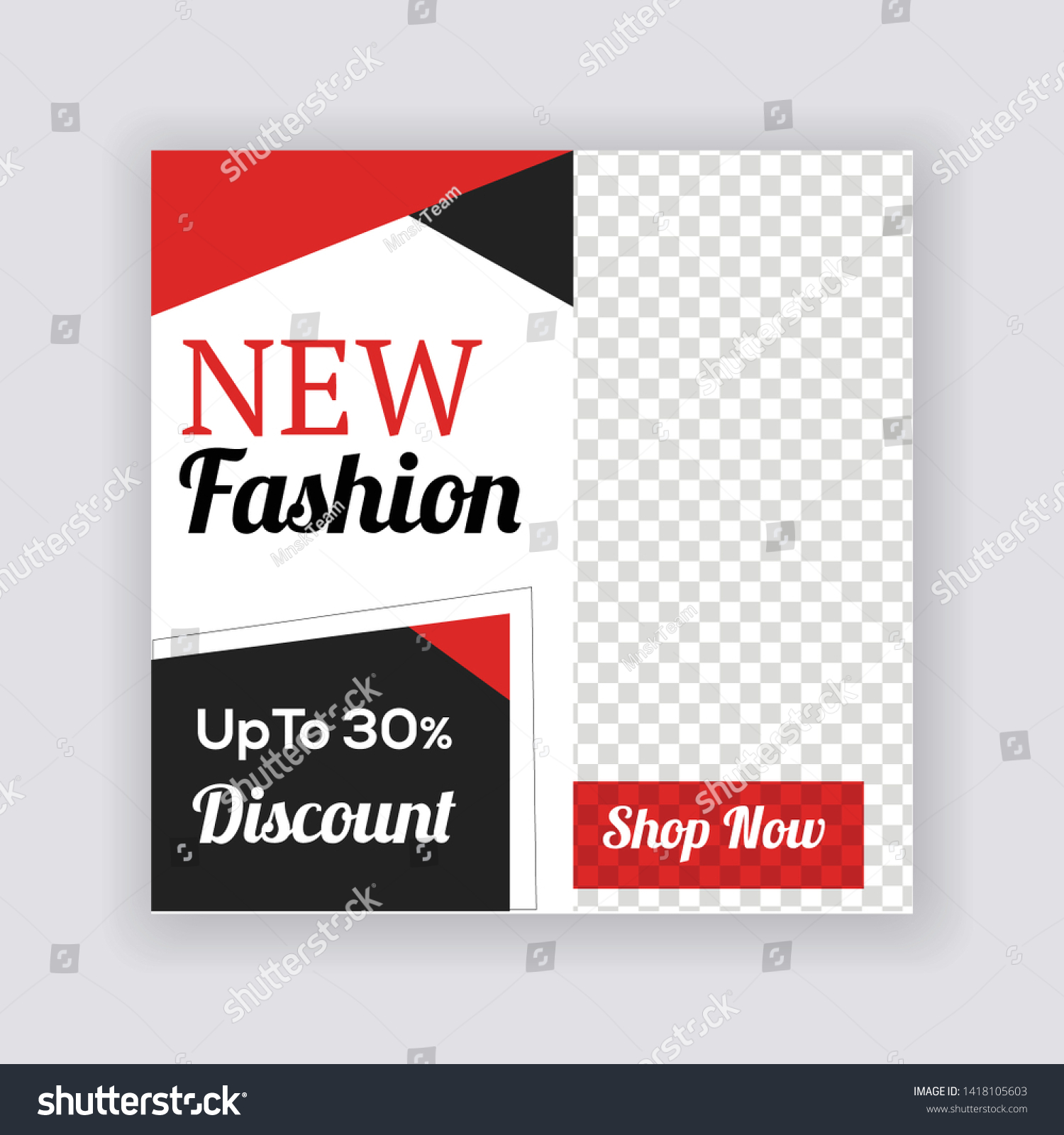 Social Media Banner Template Sale Fashion Stock Vector (Royalty Free ...
