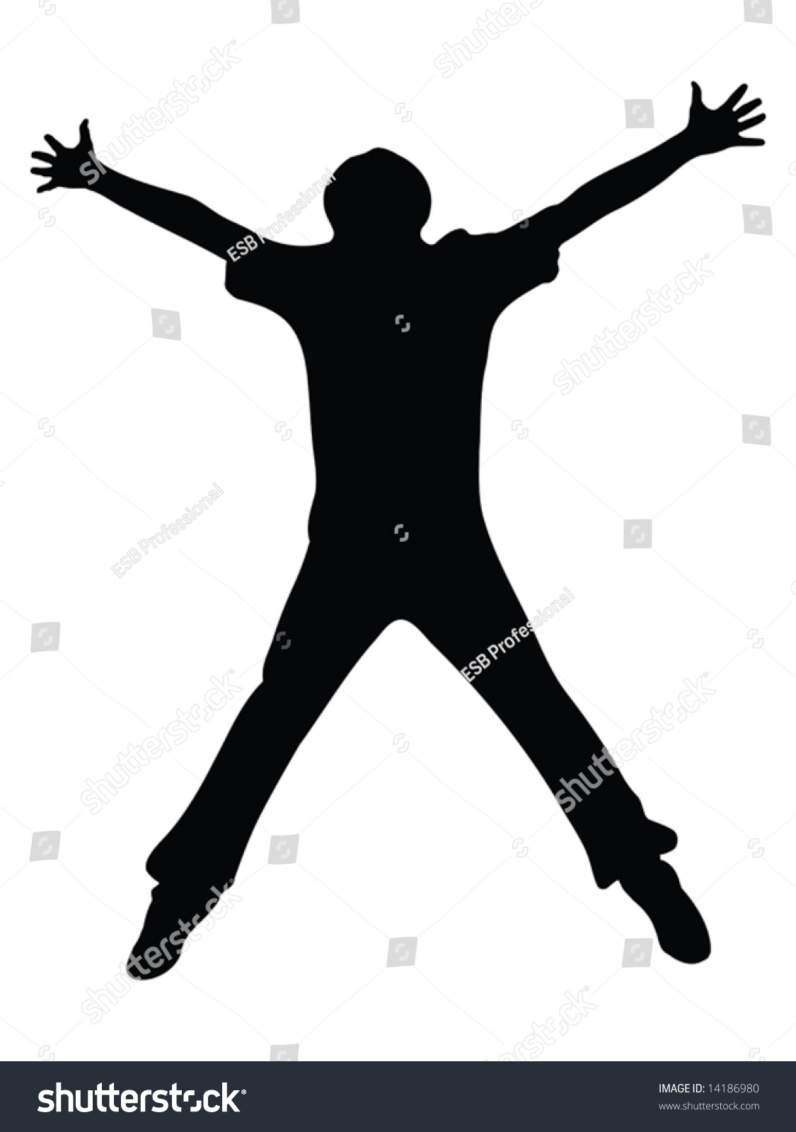 person jumping for joy