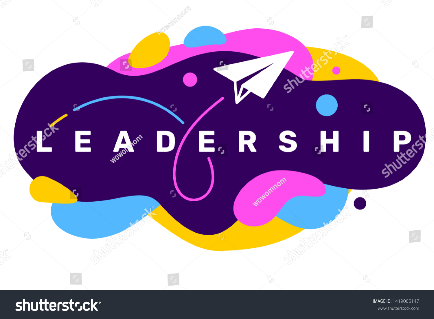 vector-creative-illustration-business-leadership-word-stock-vector-royalty-free-1419005147