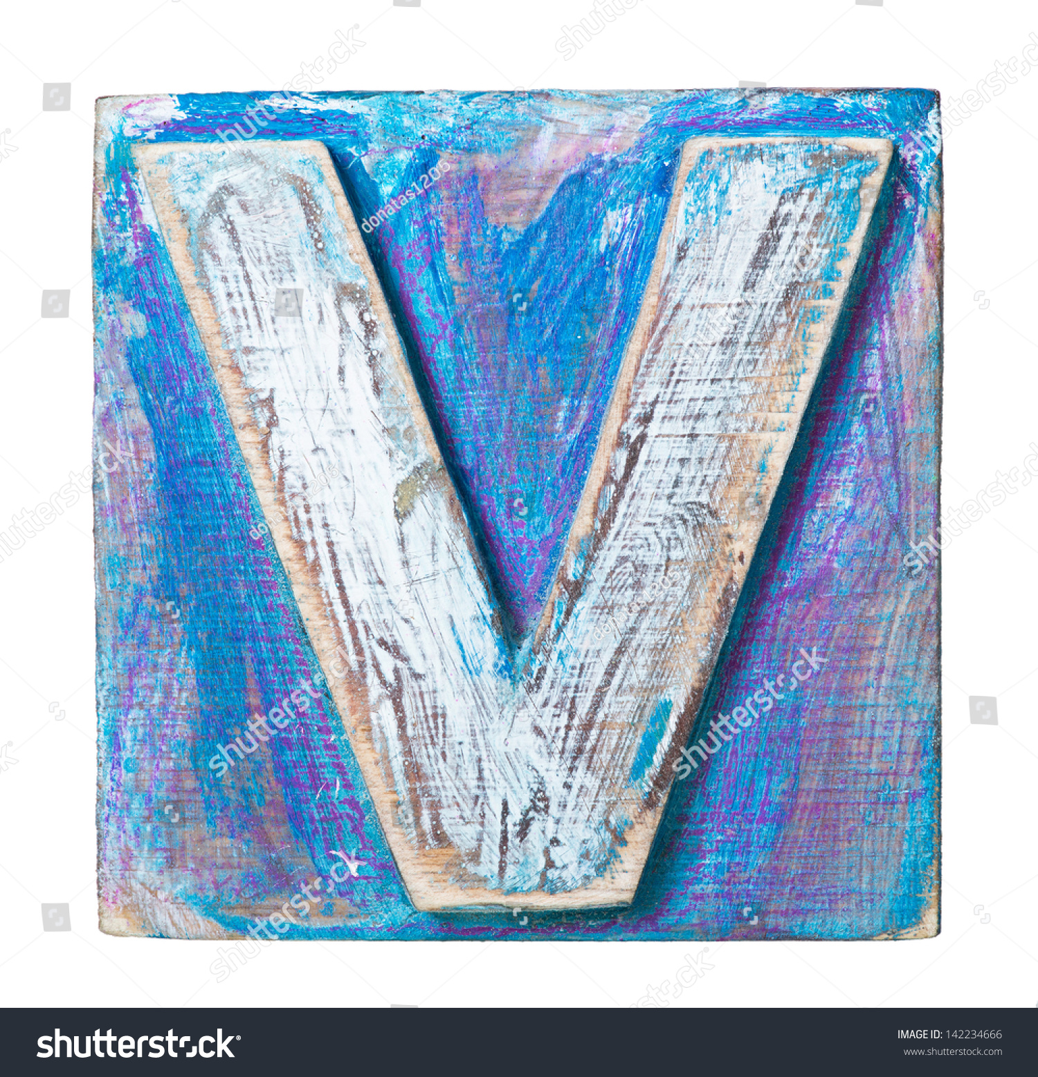 Wooden Alphabet Block Letter V Stock Photo 142234666 | Shutterstock