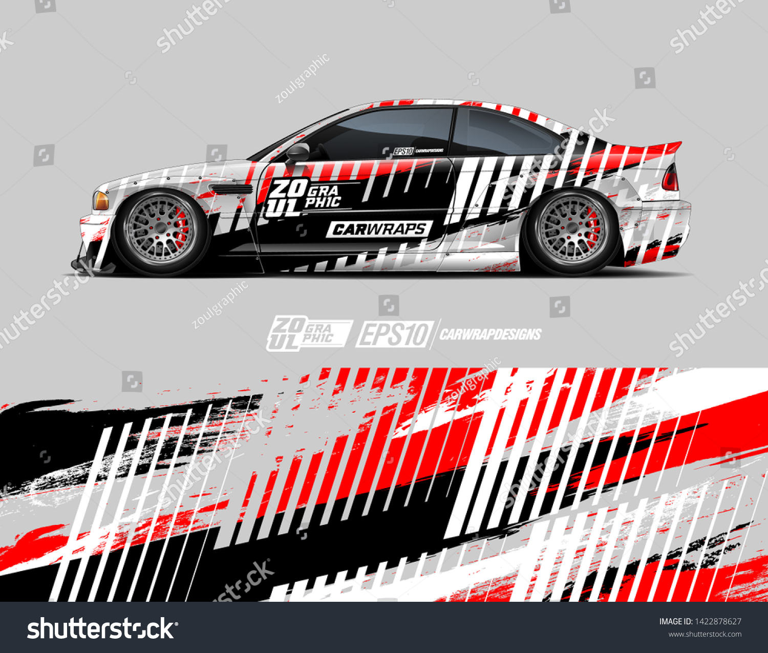 Car Wrap Decal Design Concept Abstract Stock Vector (Royalty Free ...