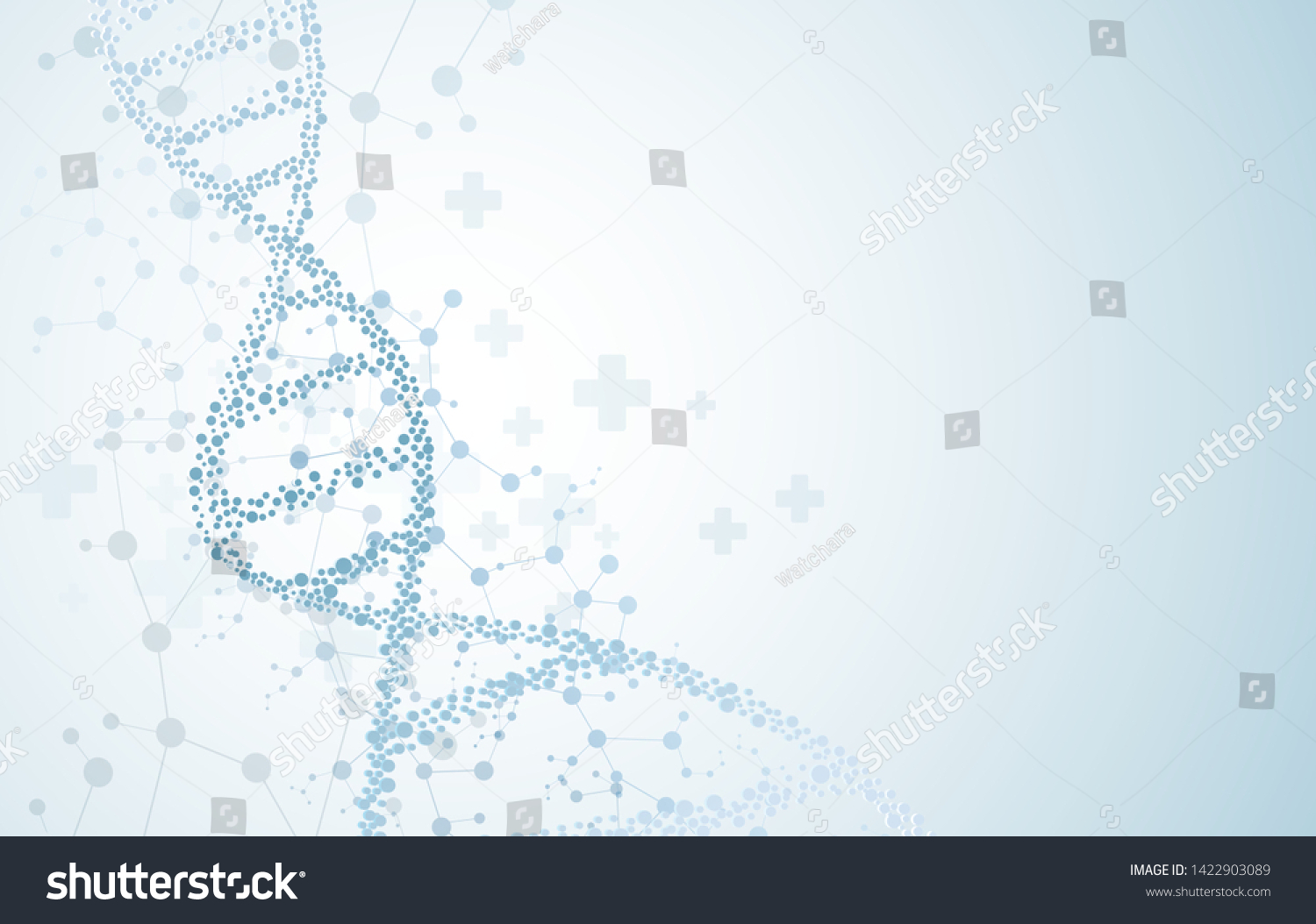 Dna Molecular Concepts Neurological Vector Modern Stock Vector (Royalty ...