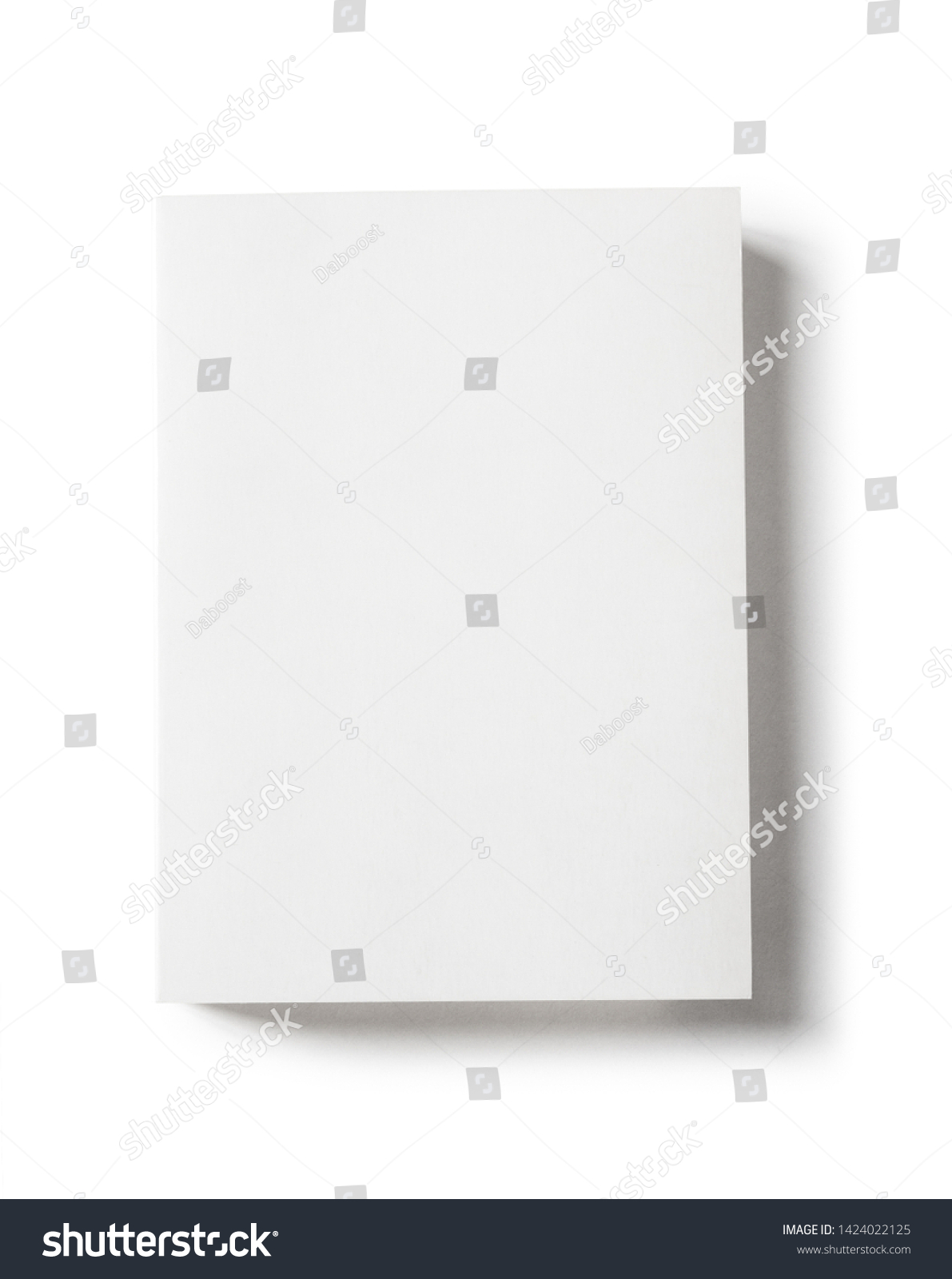 Closed Blank Book Mockup Isolated On Stock Photo 1424022125 | Shutterstock