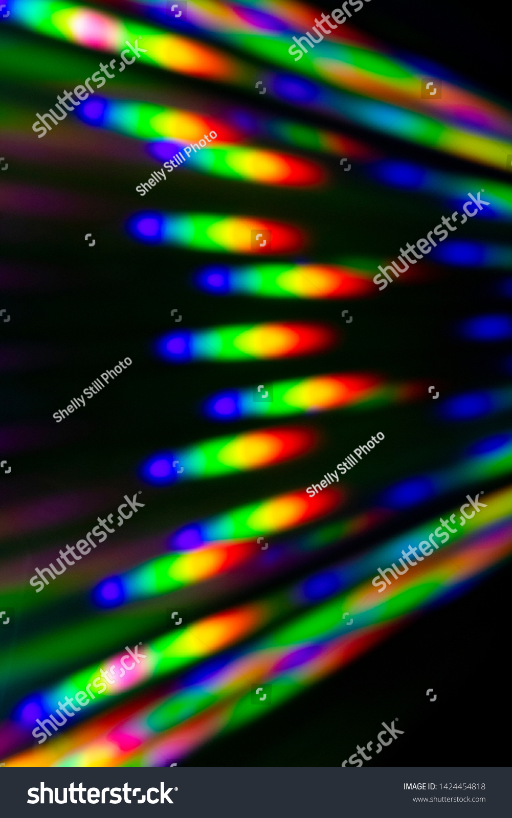 Futuristic Science Fiction Rainbow Holographic Background Stock Photo ...