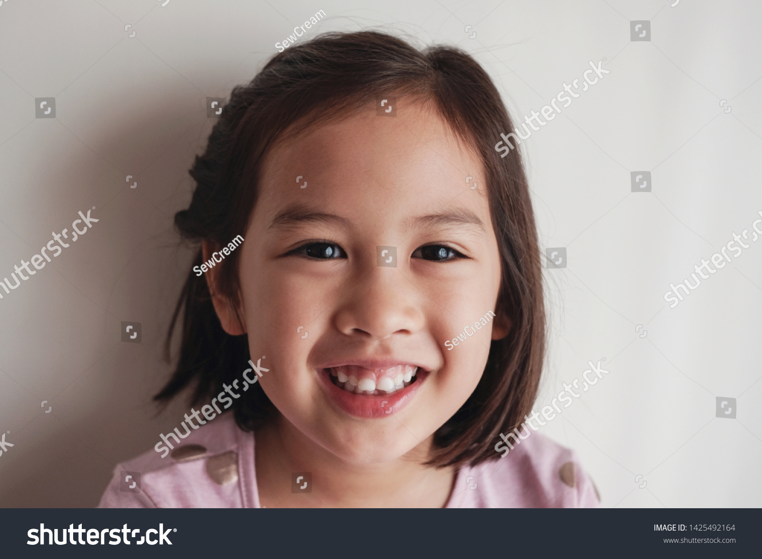 Portrait Happy Mixed Race Child Face Stock Photo 1425492164 | Shutterstock