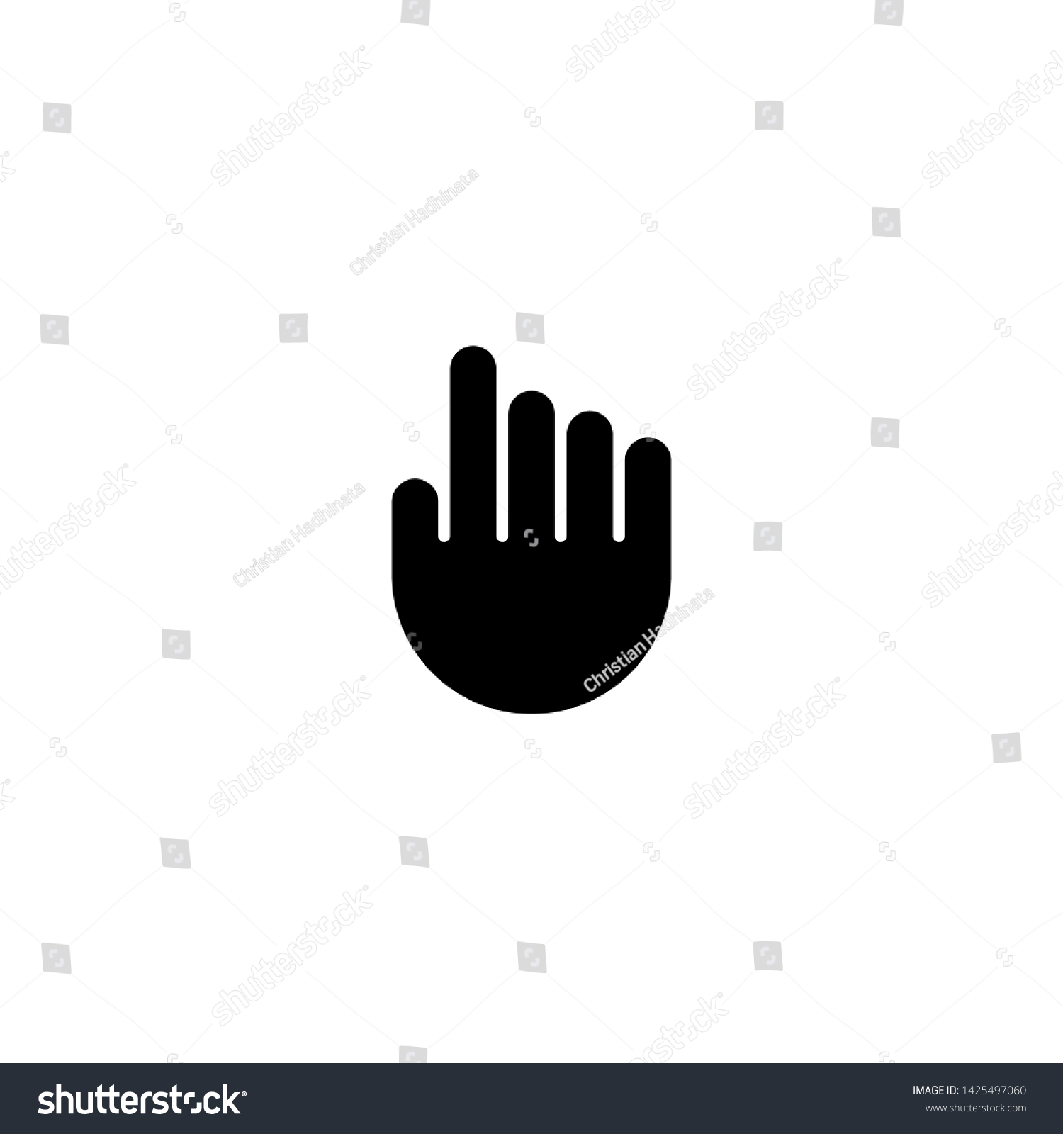 Pointer Mouse Design Black White Vector Stock Vector (Royalty Free ...