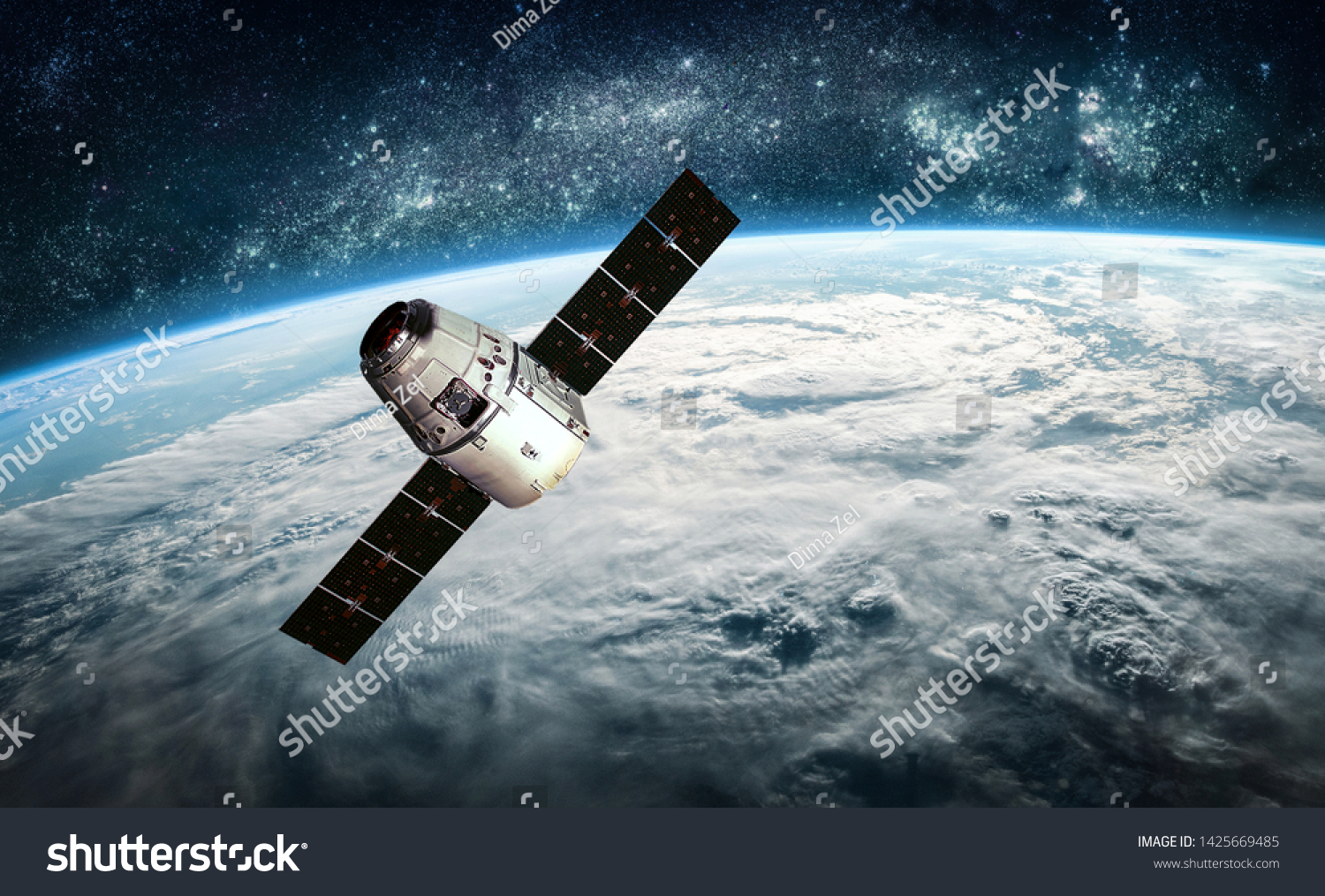 Planet Earth Cargo Space Ship On Stock Photo 1425669485 | Shutterstock