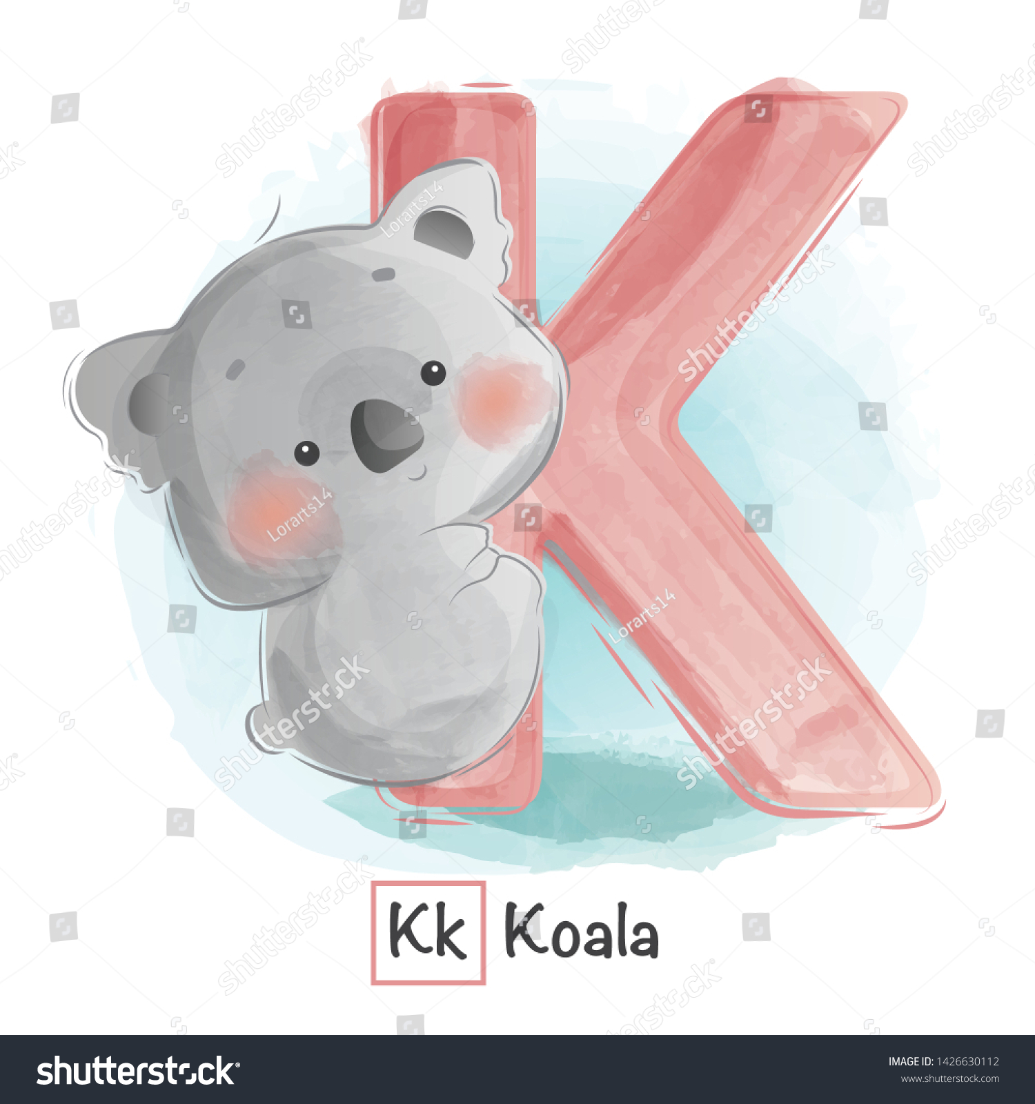 Cute Animal Alphabet Series Az Stock Vector (Royalty Free) 1426630112 ...