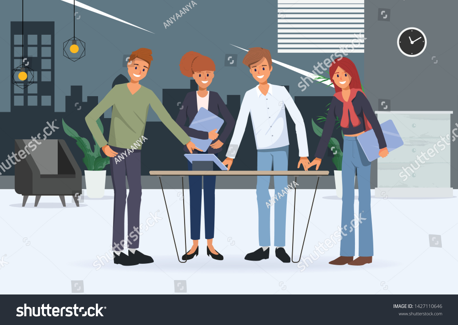 3,814 Team Work Animation Images, Stock Photos & Vectors | Shutterstock