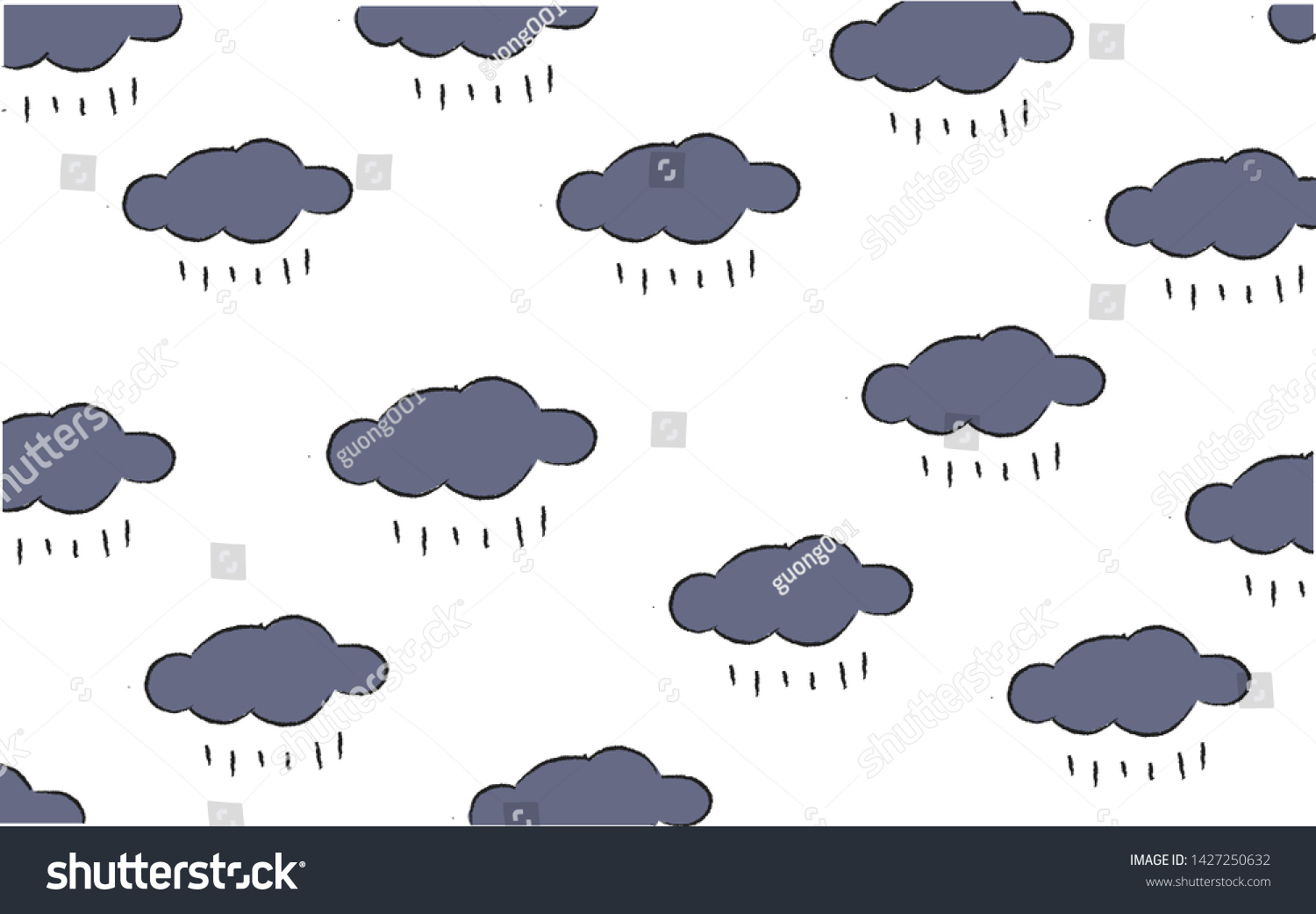 Rain Vector Background Rain Vetor Illustration Stock Vector (Royalty ...