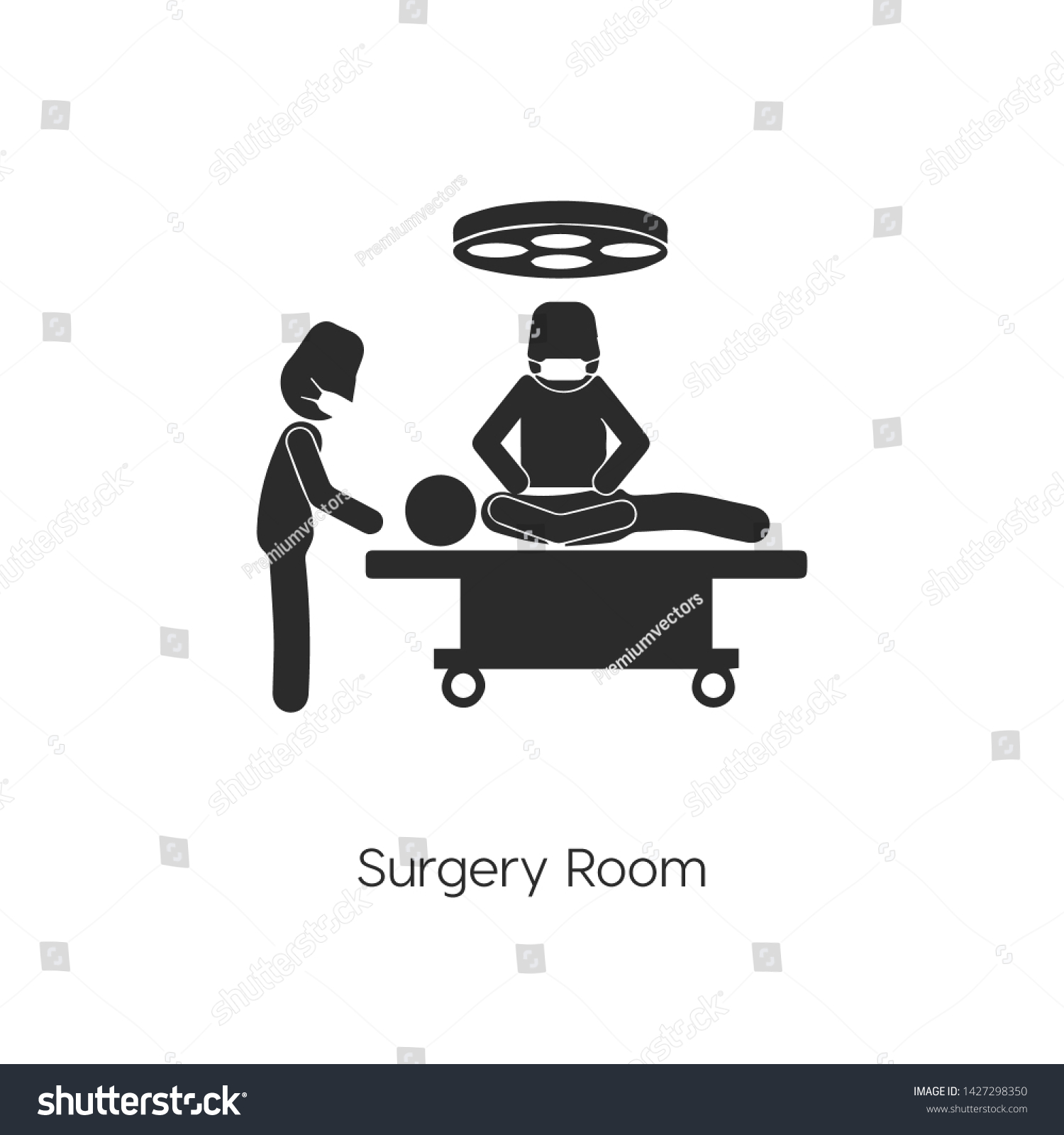 Surgery Room Icon Vector Surgery Room Stock Vector (Royalty Free ...