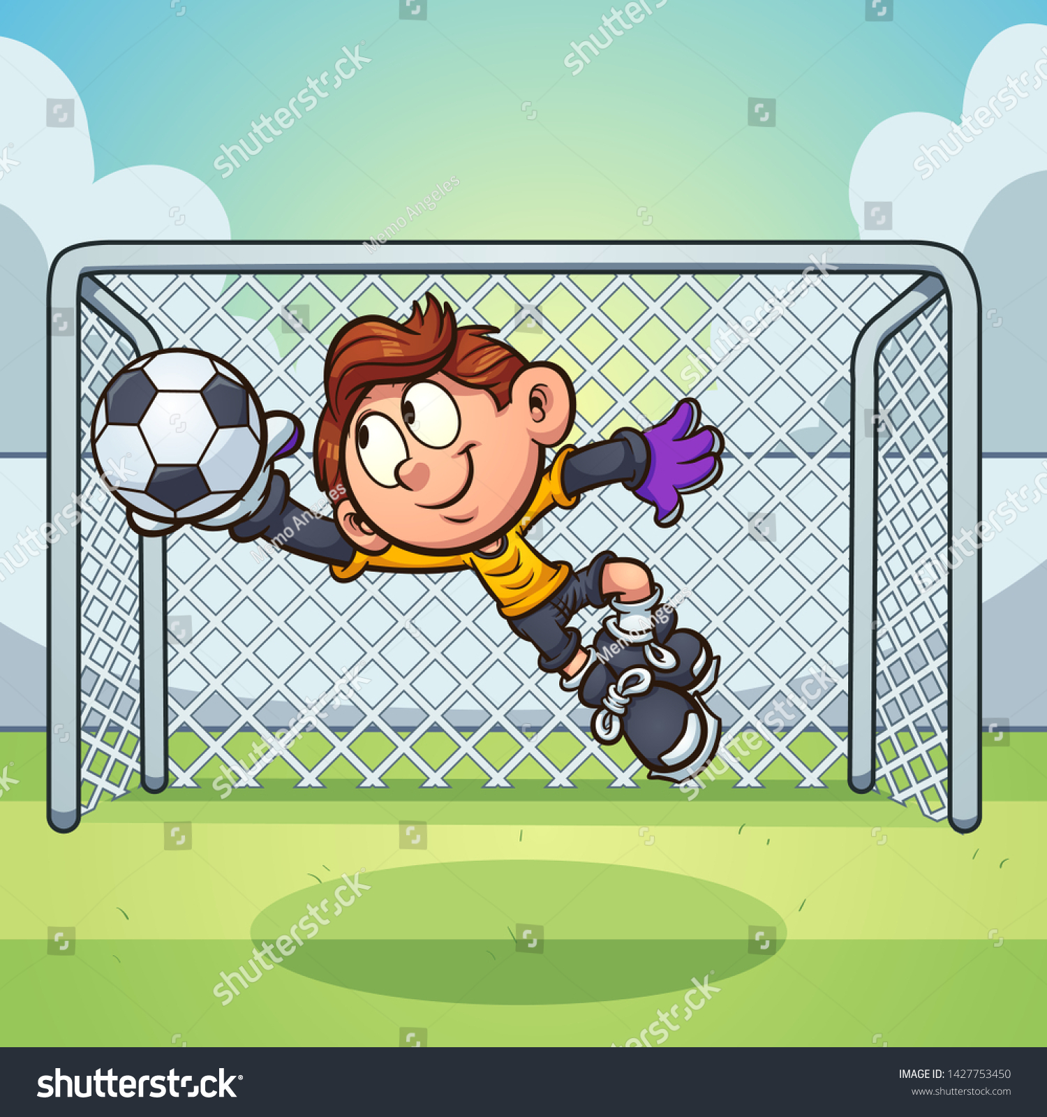 soccer ball goalie