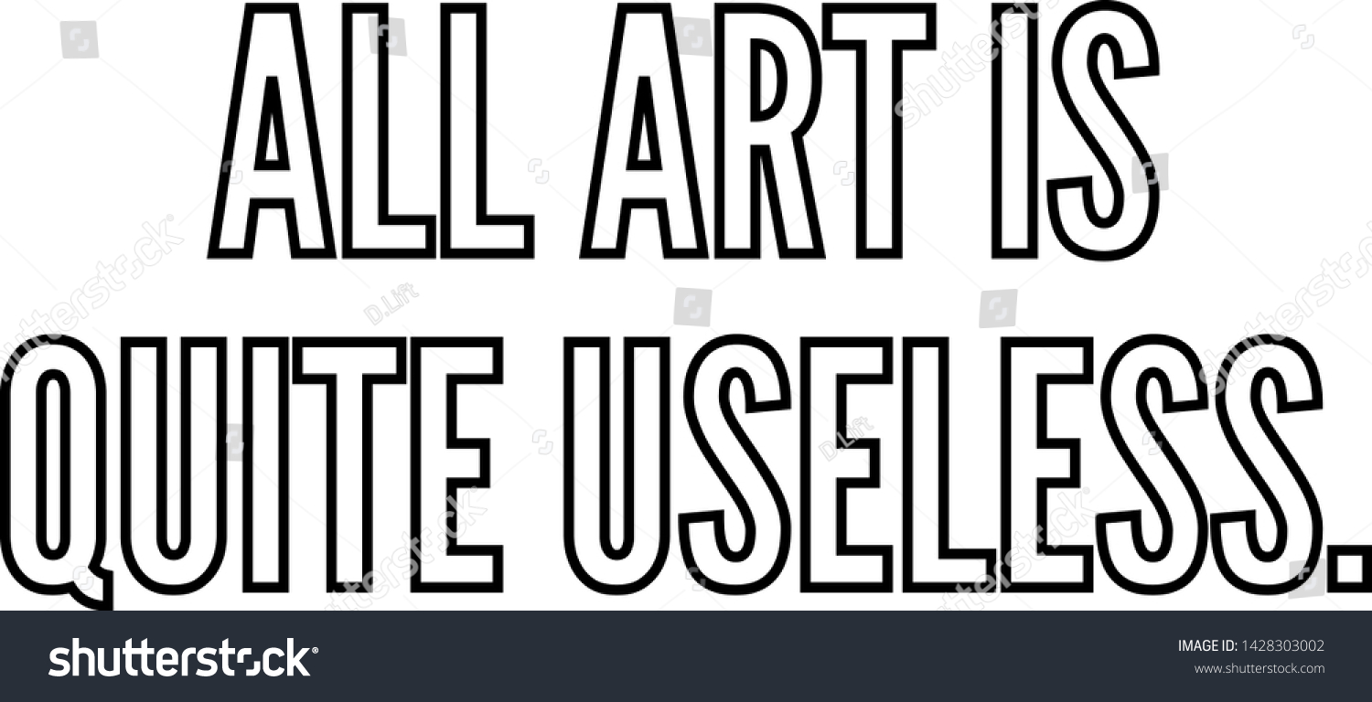 all art is quite useless essay