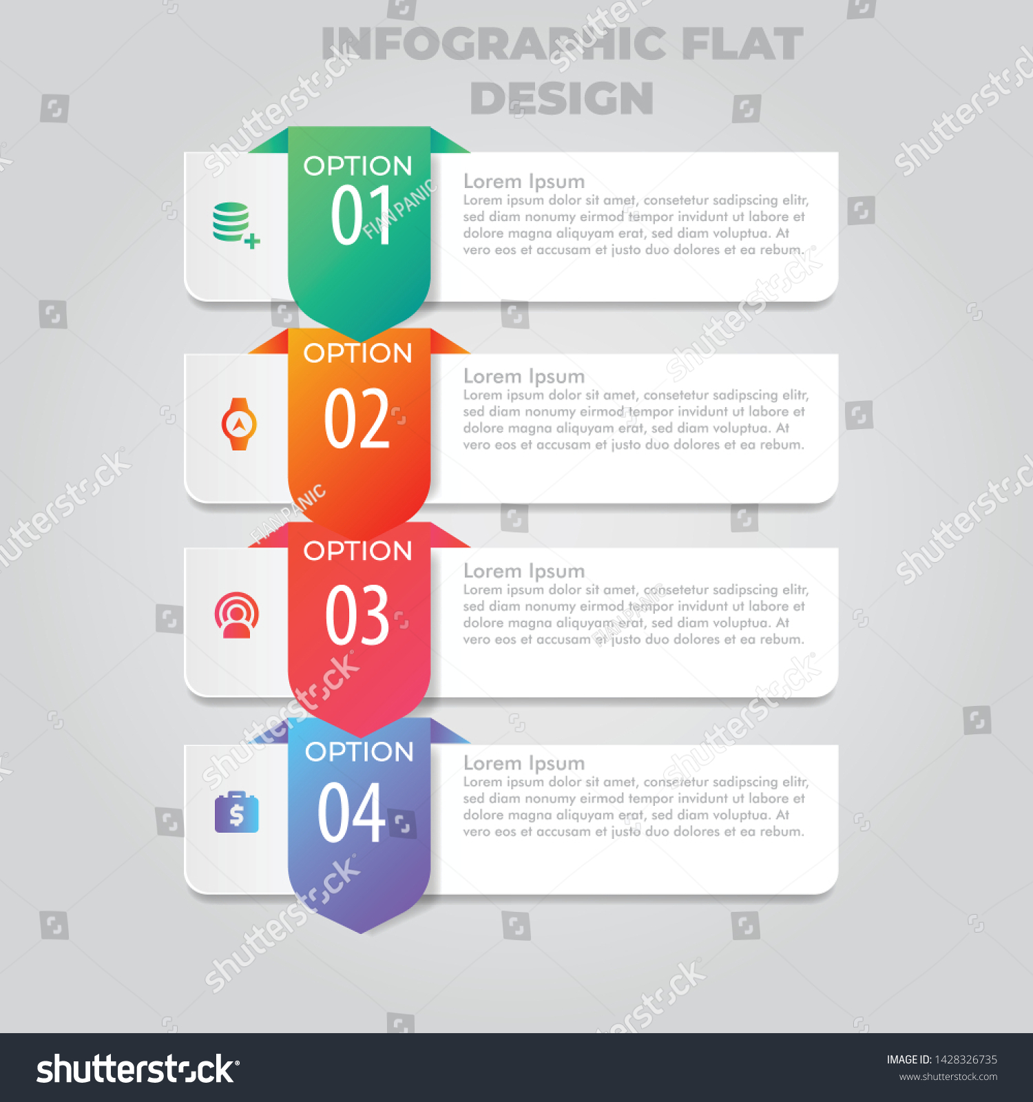 Business Data Visualization Process Chart Abstract Stock Vector ...