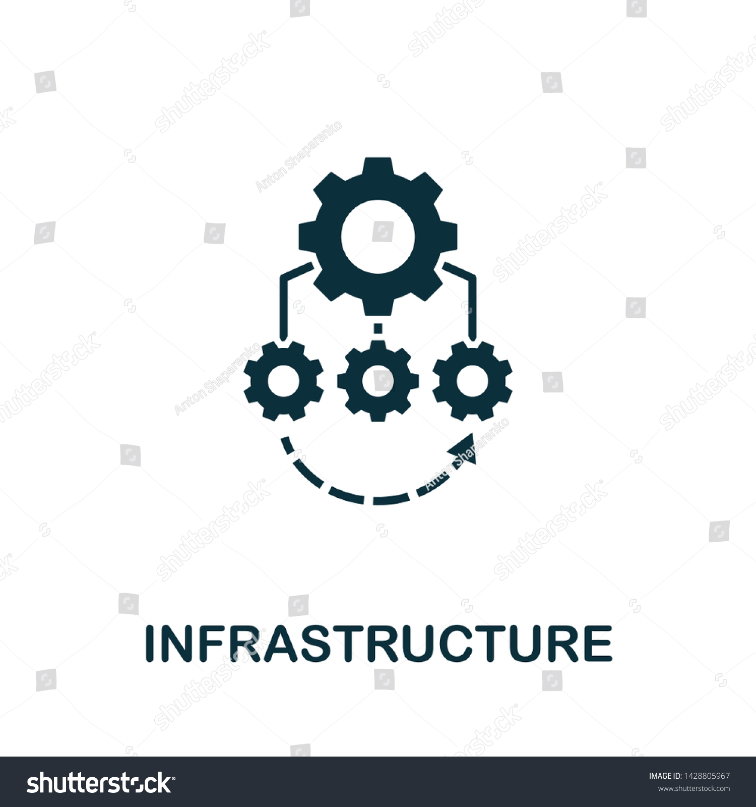 Infrastructure Vector Icon Illustration Creative Sign Stock Vector ...