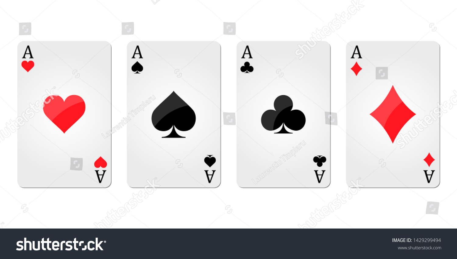 Ace Card Suit Vector Design Illustration Stock Vector (Royalty Free ...