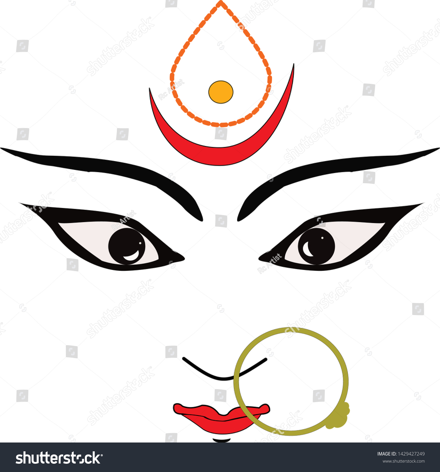 Indian Best Festival God Design Stock Vector (Royalty Free) 1429427249 ...