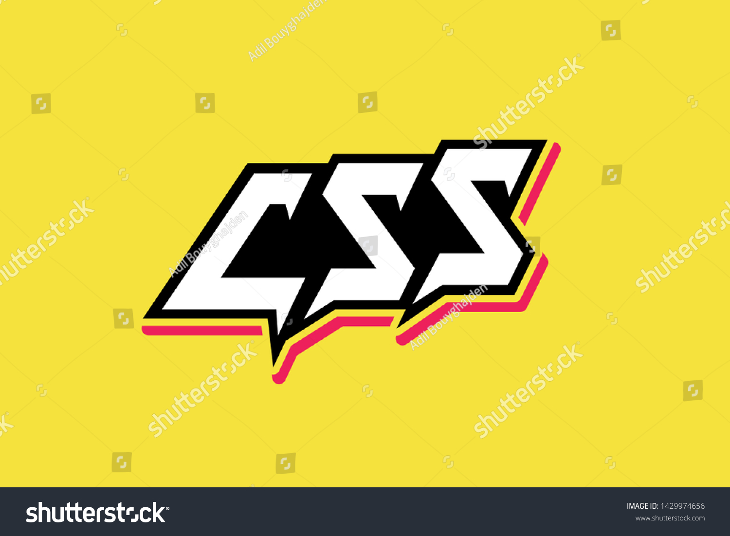 Css Sticker Illustration Vector Print Stock Vector (Royalty Free ... image.