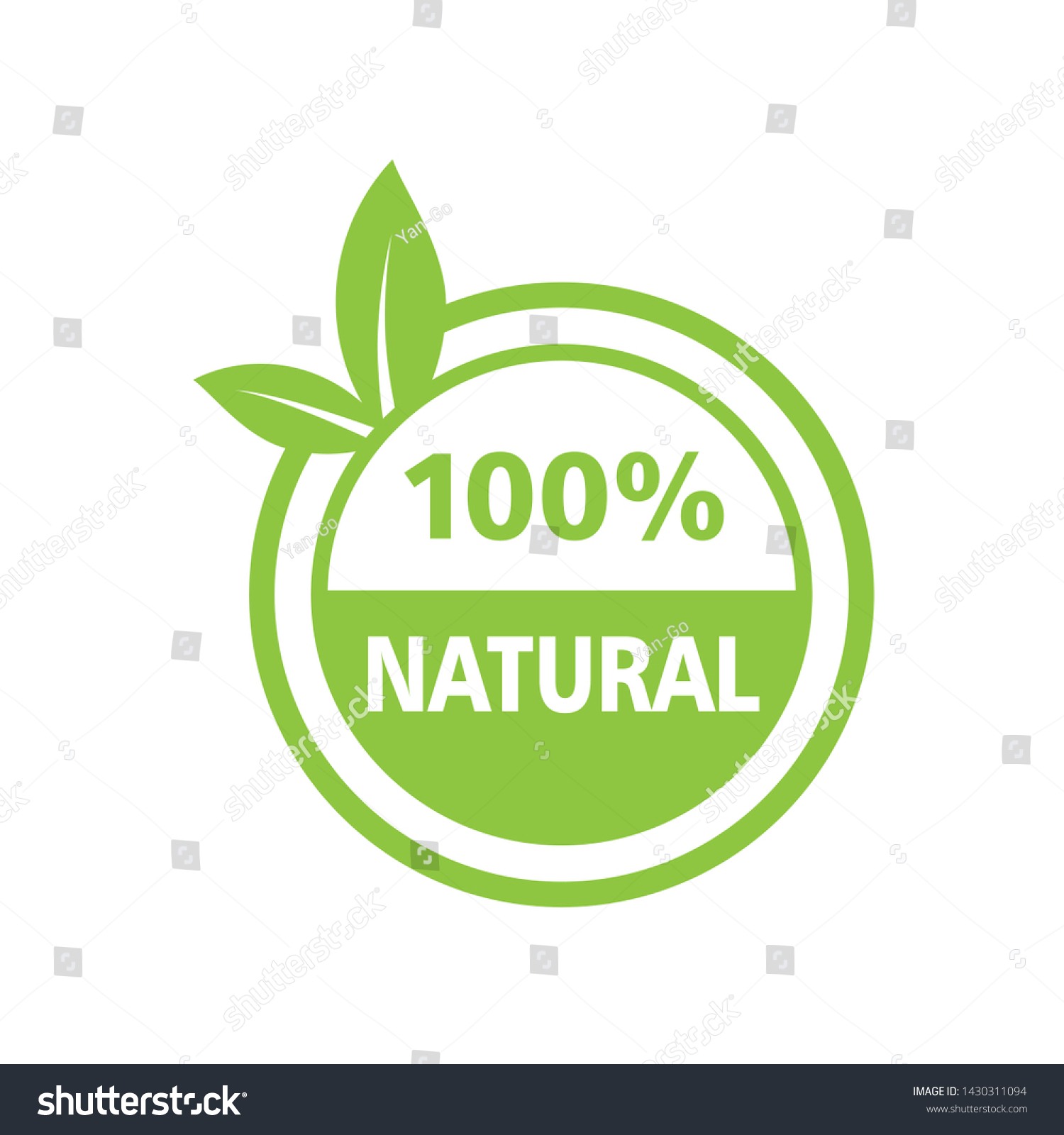 Natural Logo Label Design Vector Stock Vector (Royalty Free) 1430311094 ...