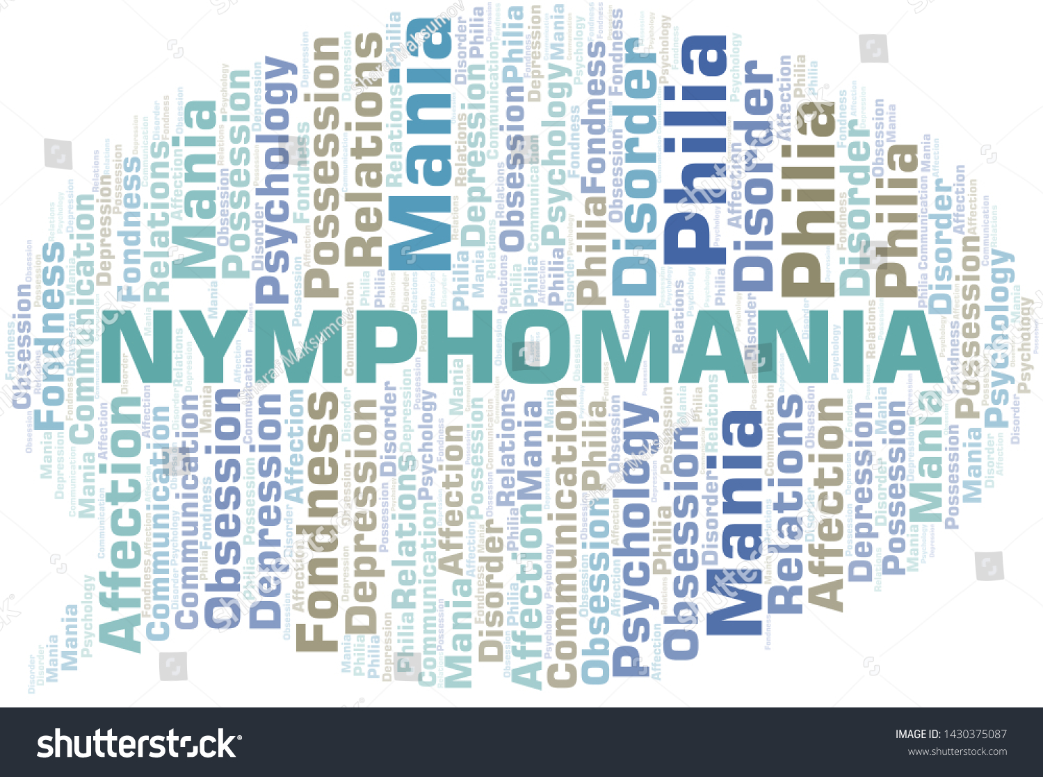 Nymphomania Word Cloud Type Mania Made Stock Vector Royalty Free 1430375087 Shutterstock 