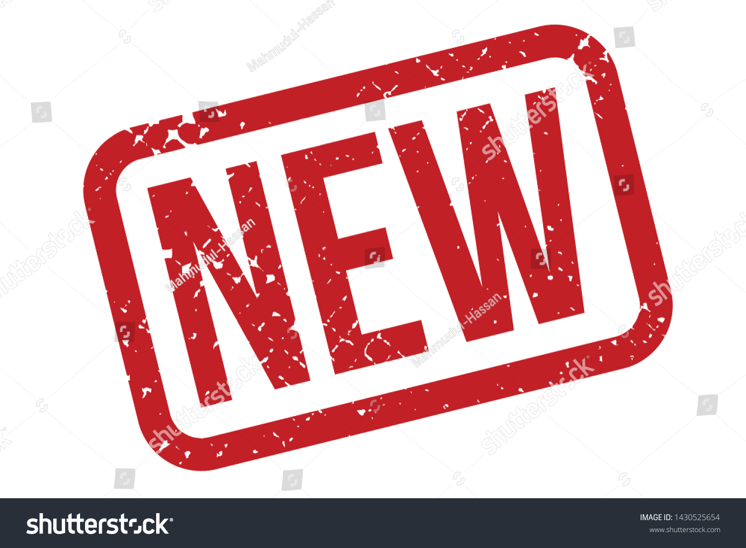 New Rubber Stamp New Rubber Grunge Stock Vector (Royalty Free ...