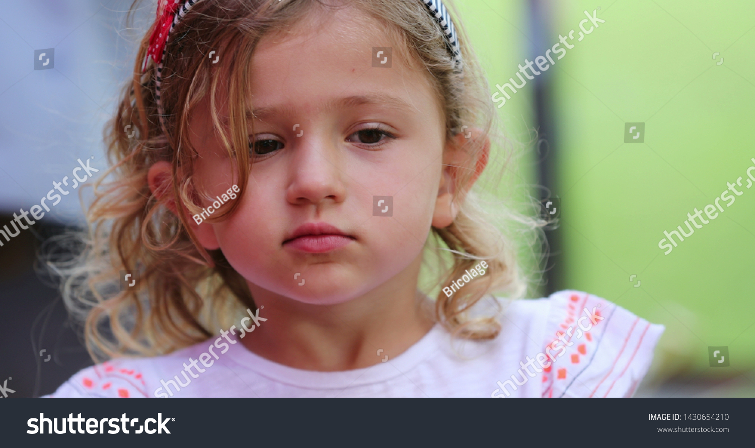 Pretty Little Girl Portrait Candid Real Stock Photo 1430654210 ...