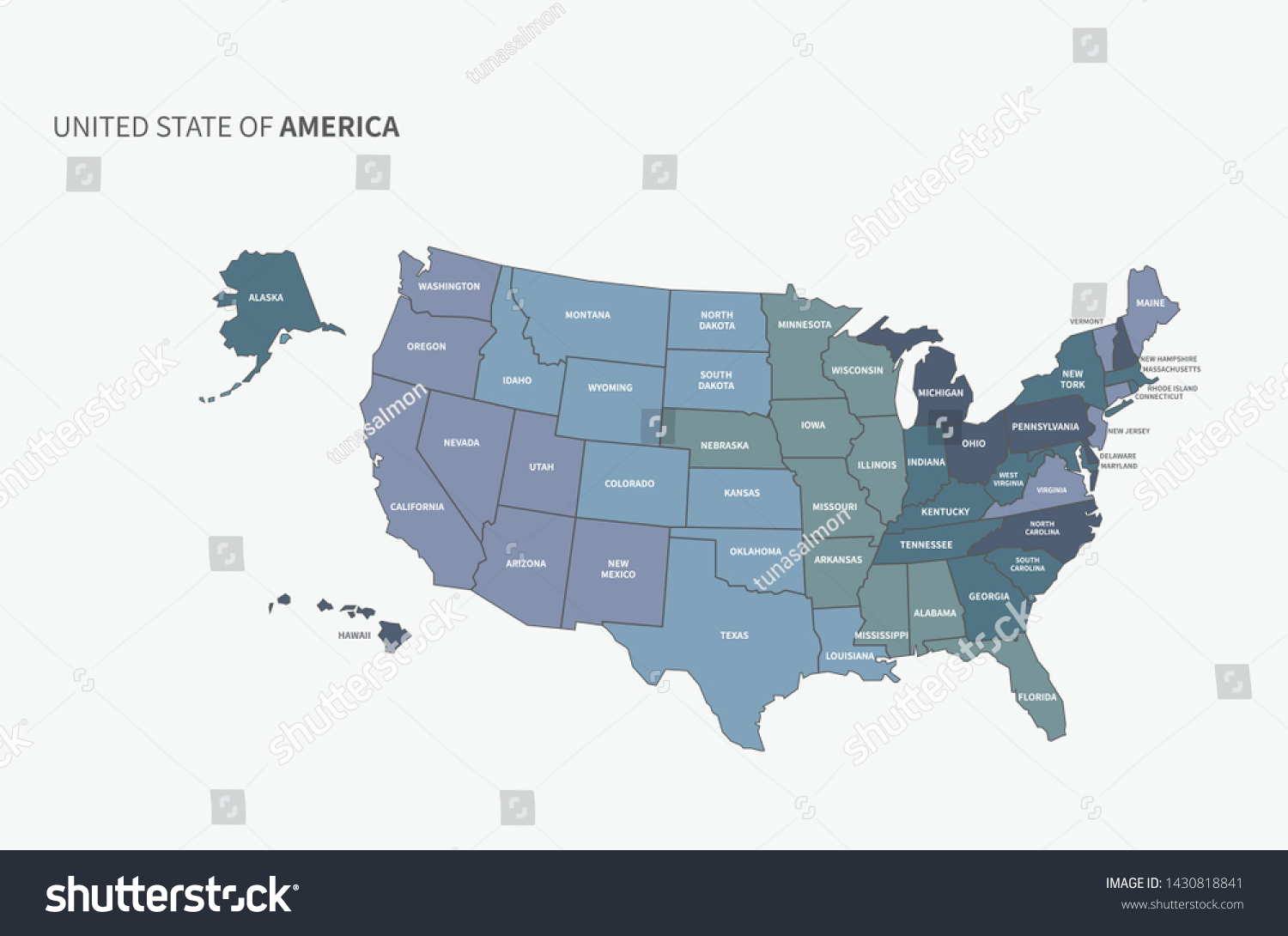 Usa Map Vector America Map United Stock Vector (Royalty Free ...