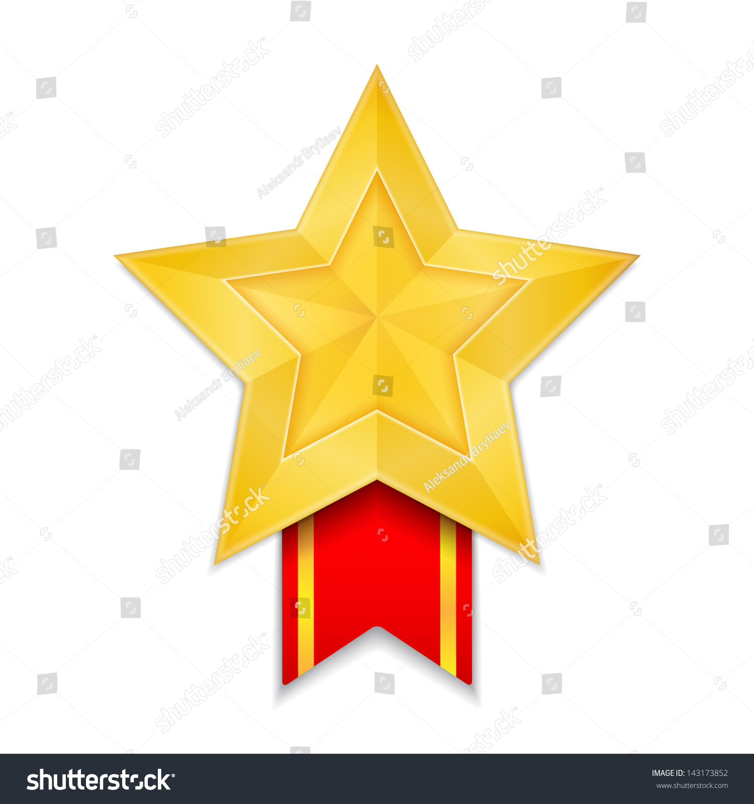 Star Shaped Award Vector Eps10 Illustration Stock Vector (Royalty Free ...